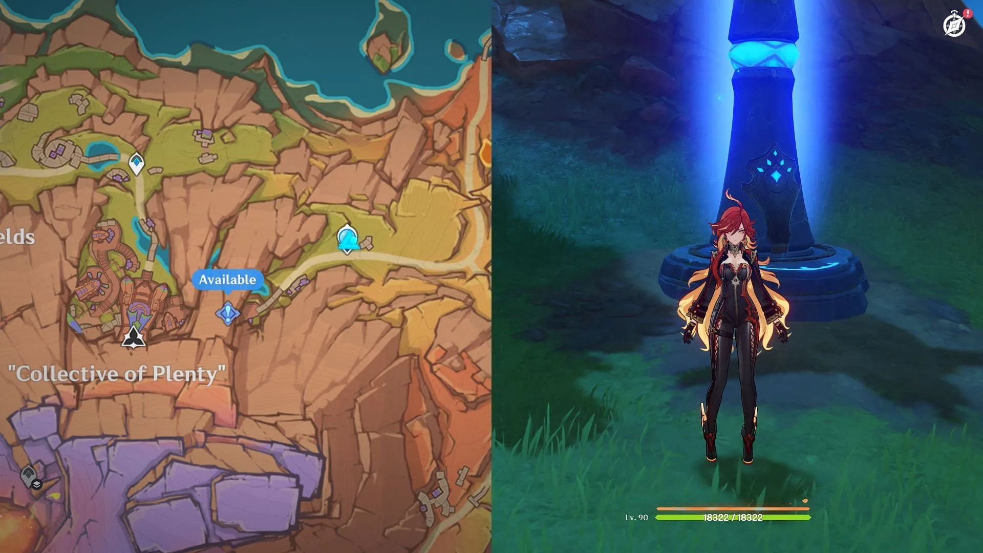 Pyroculus #1 location (Image via Sportskeeda Gaming || HoYoverse) Pyroculus #1 location (Image via Sportskeeda Gaming || HoYoverse)