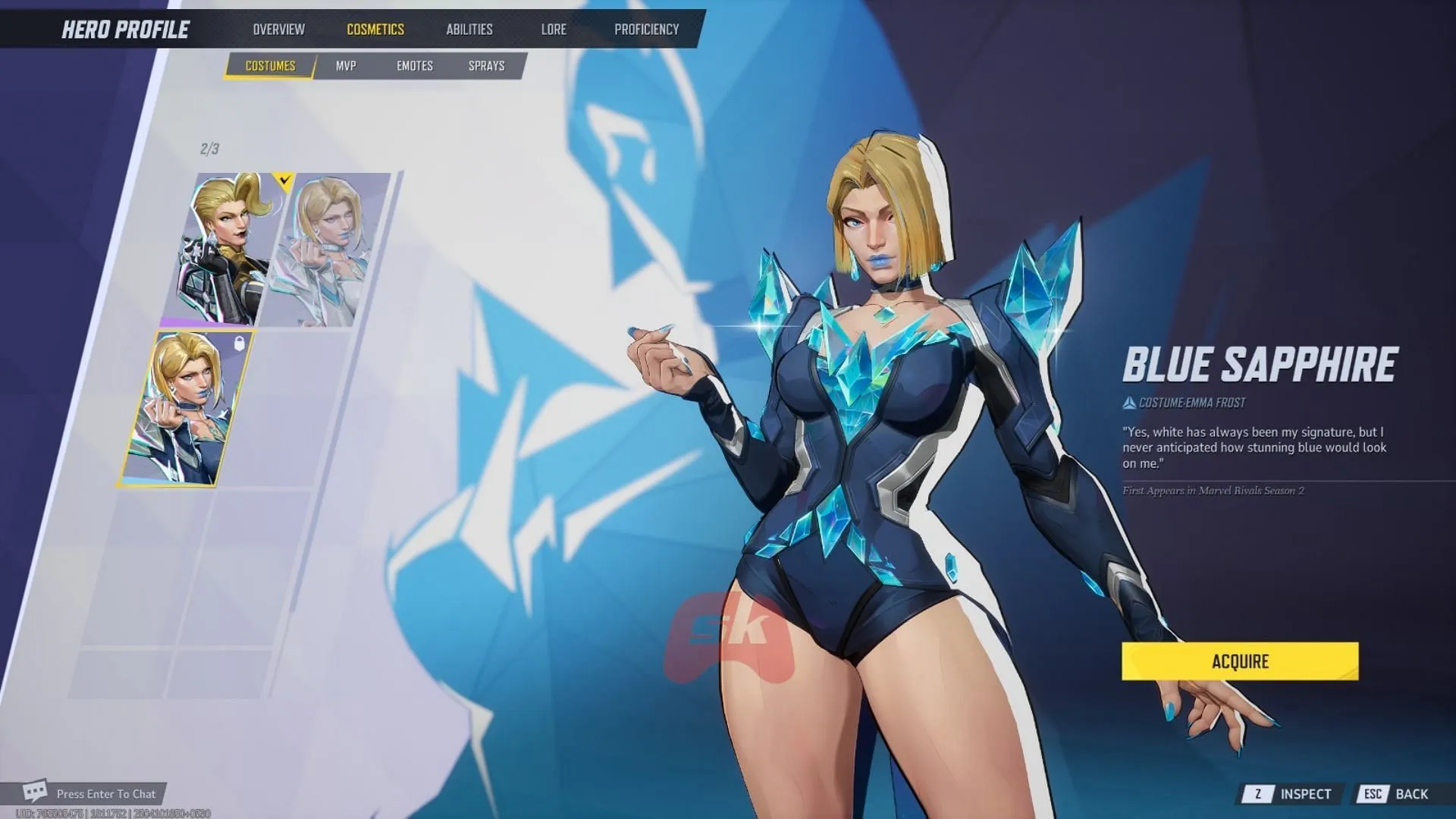 Blue Sapphire (Image via Sportskeeda Gaming, NetEase Games) Blue Sapphire (Image via Sportskeeda Gaming, NetEase Games)
