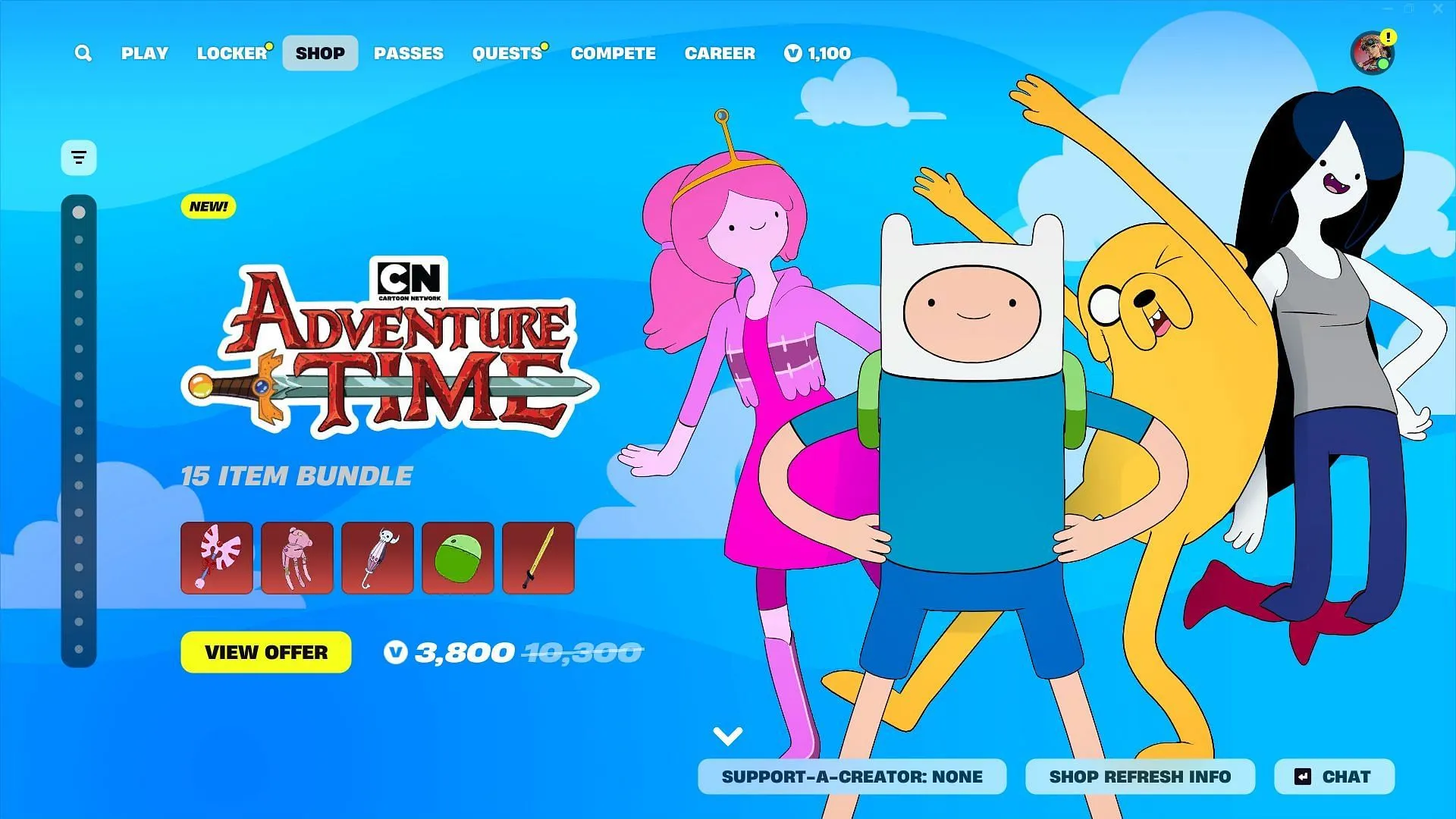 Adventure Time skins available for purchase in Fortnite Adventure Time skins available for purchase in Fortnite