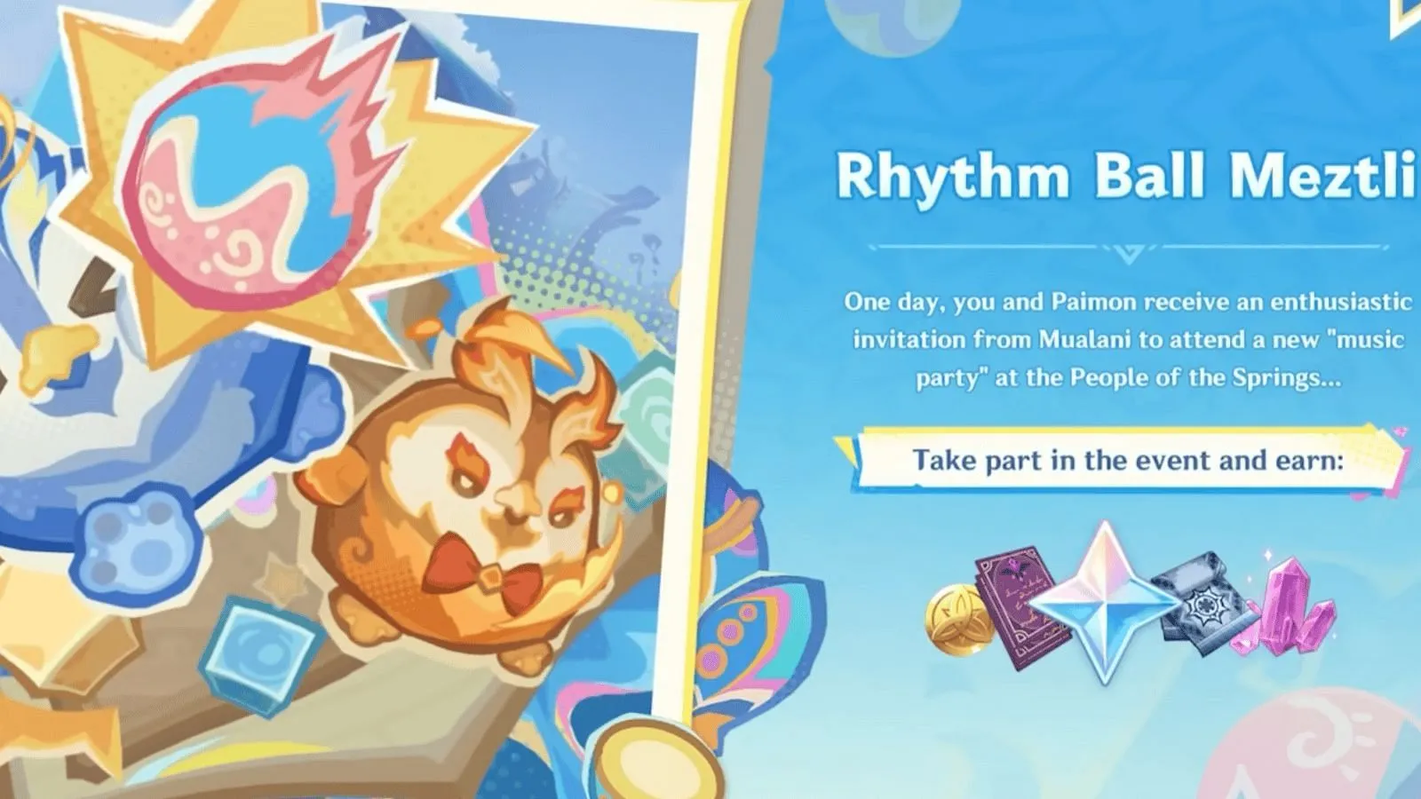 Rhythm Ball Meztli event (Image via HoYoverse) Rhythm Ball Meztli event (Image via HoYoverse)