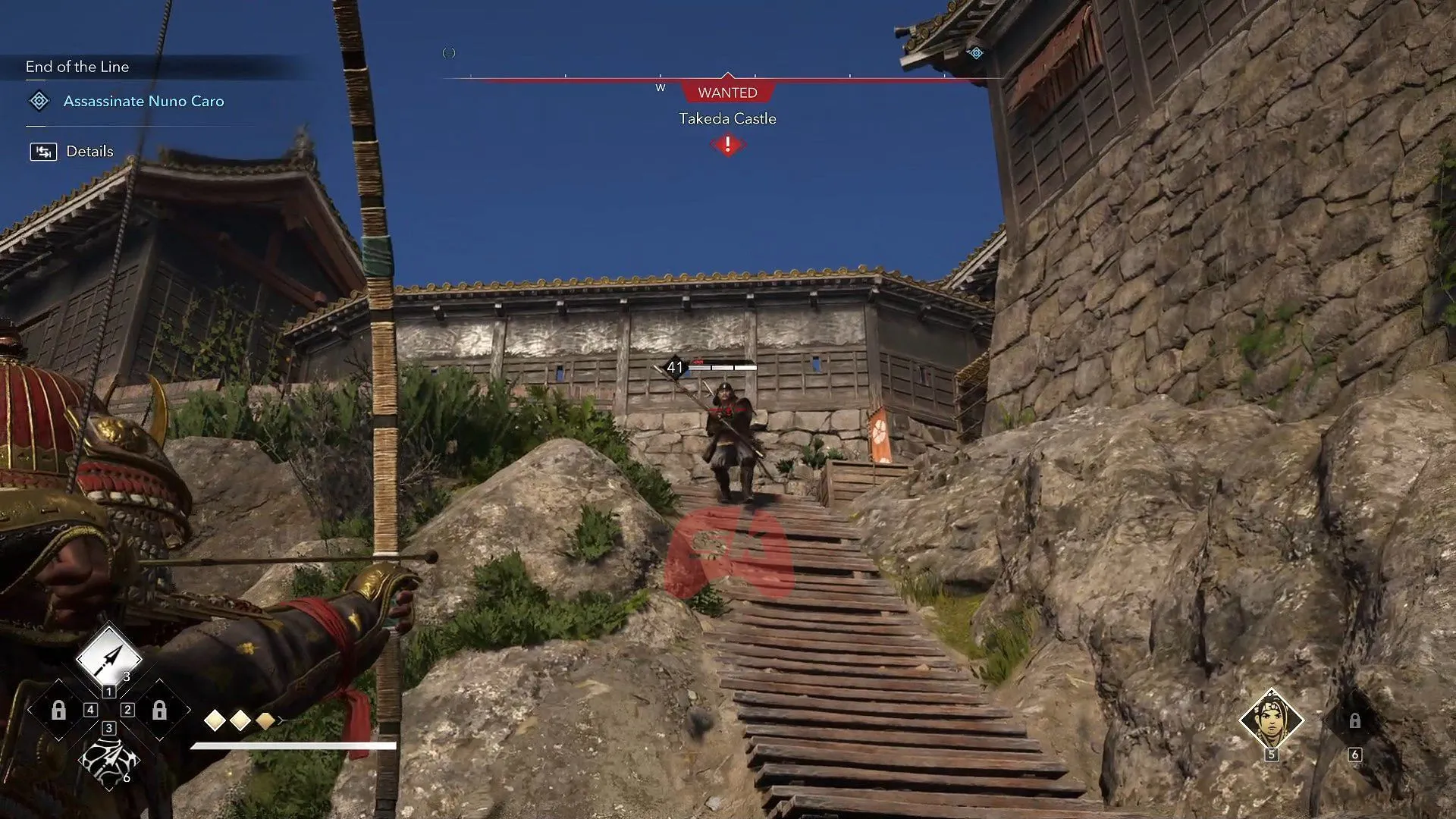 Defeat enemies en route to Nuno Caro