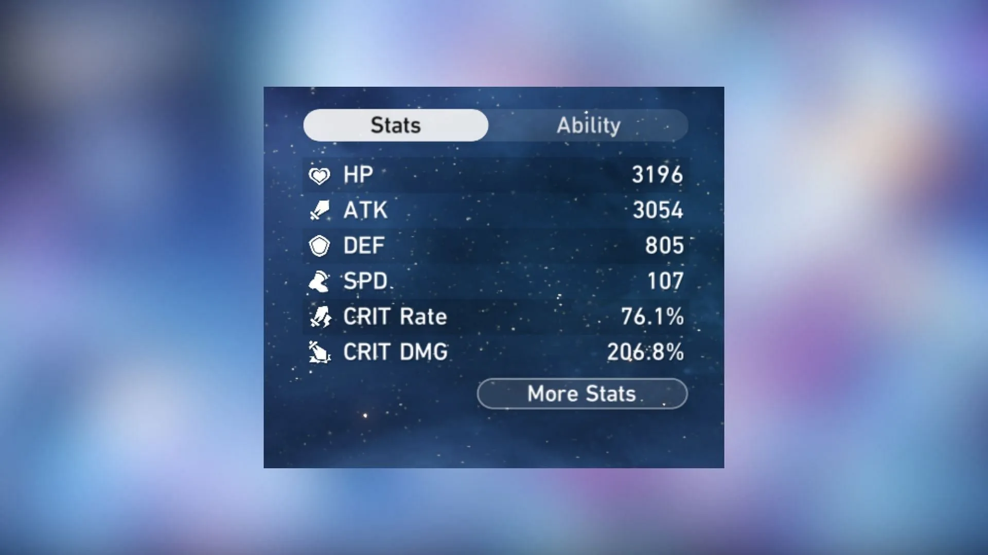 Stats in Honkai Star Rail (Image via Sportskeeda Gaming || HoYoverse)