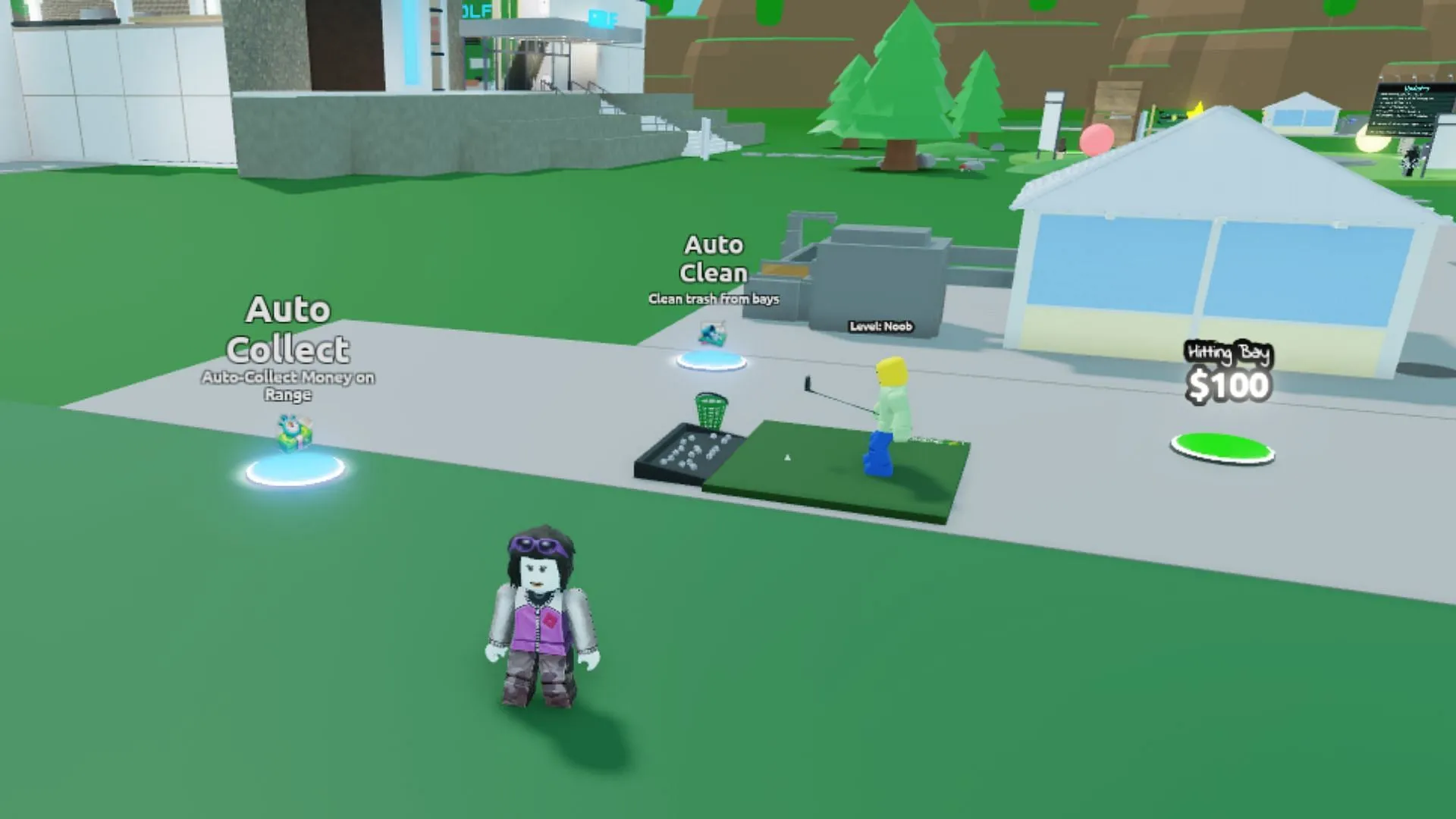 Auto-collect money feature in Golf Range Tycoon (Image via Roblox) Auto-collect money feature in Golf Range Tycoon (Image via Roblox)
