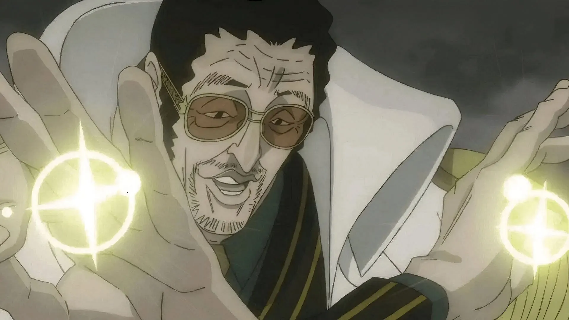 Admiral Kizaru from One Piece (Image via Toei Animation) Admiral Kizaru from One Piece (Image via Toei Animation)