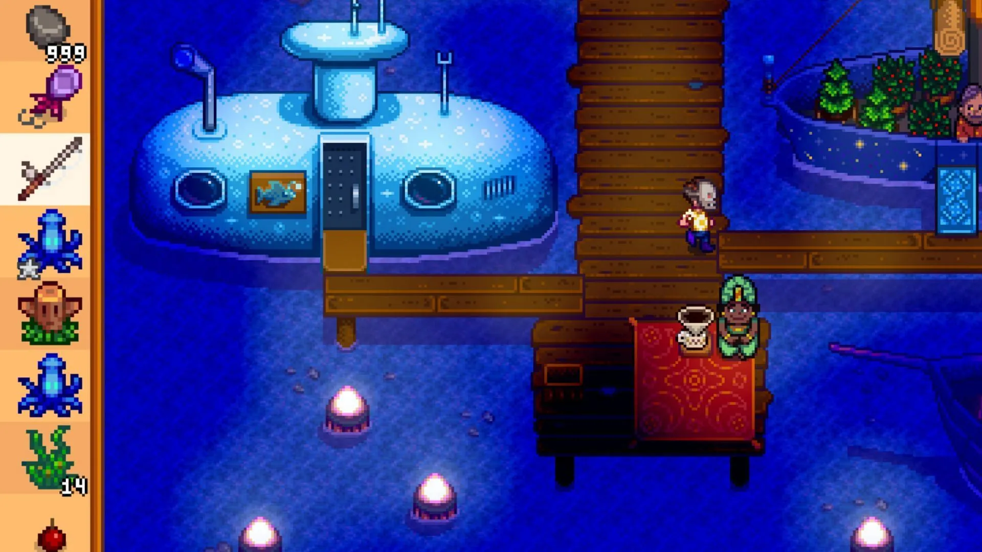 You can get the Midnight Squid during the Night Market (Image via ConcernedApe // Sportskeeda Gaming) You can get the Midnight Squid during the Night Market (Image via ConcernedApe // Sportskeeda Gaming)