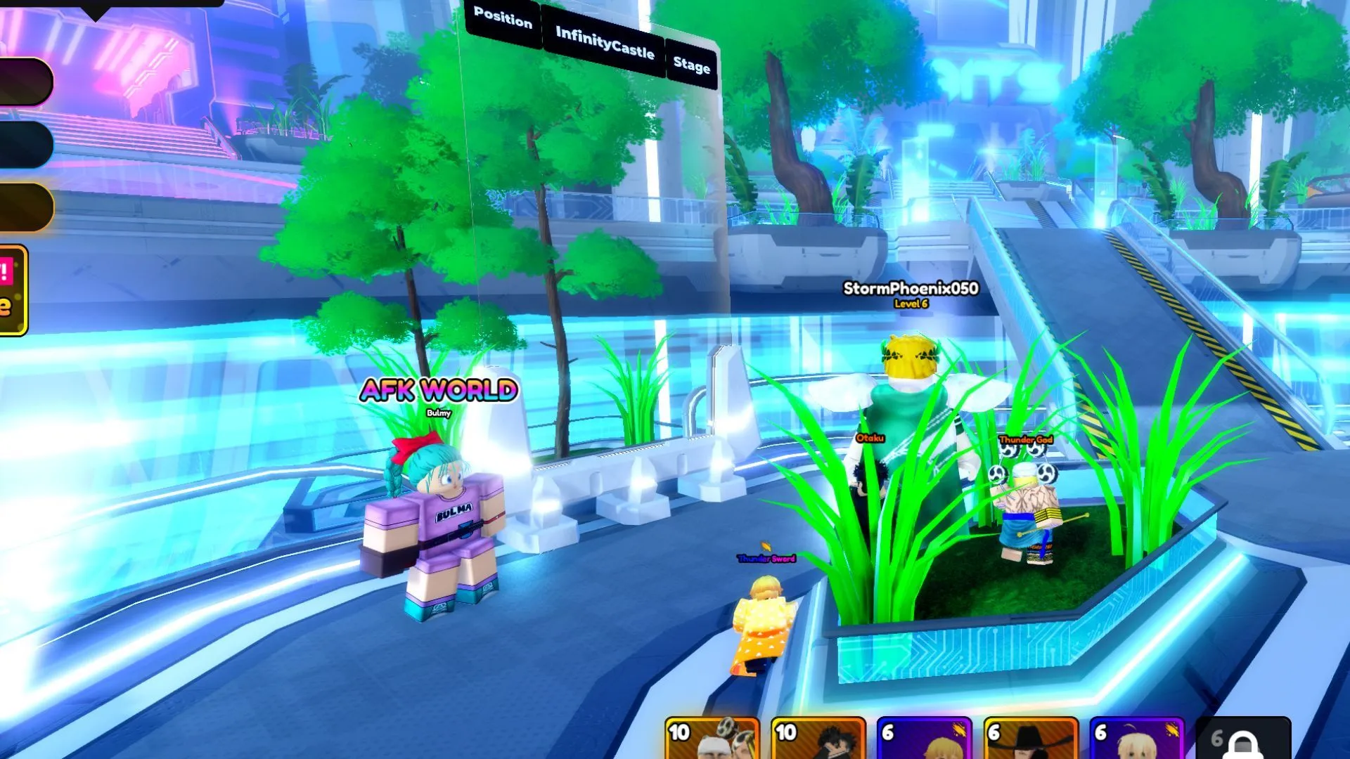Talk to this NPC to enter the AFK World (Image via Roblox) Talk to this NPC to enter the AFK World (Image via Roblox)