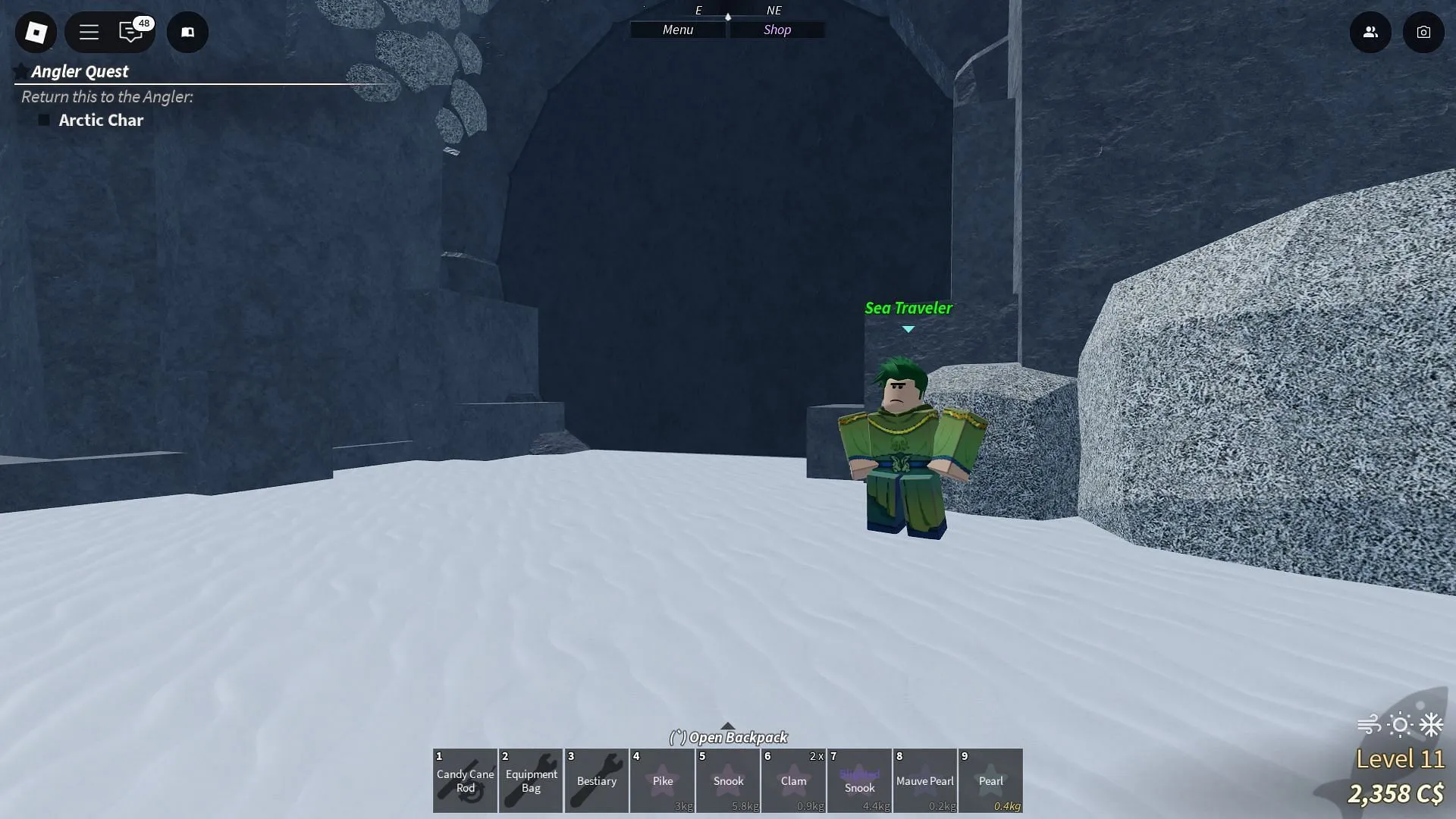 The Sea Traveler NPC in Terrapin (Image via Roblox) The Sea Traveler NPC in Terrapin (Image via Roblox)