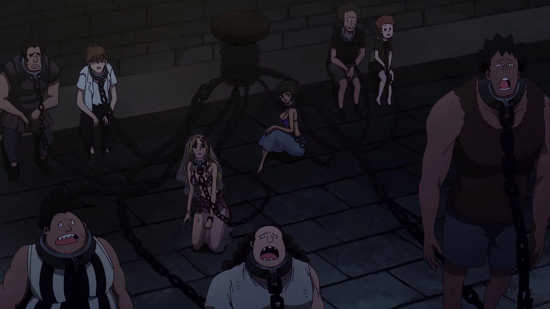 The slaves in Mary Geoise (Image via Toei Animation)