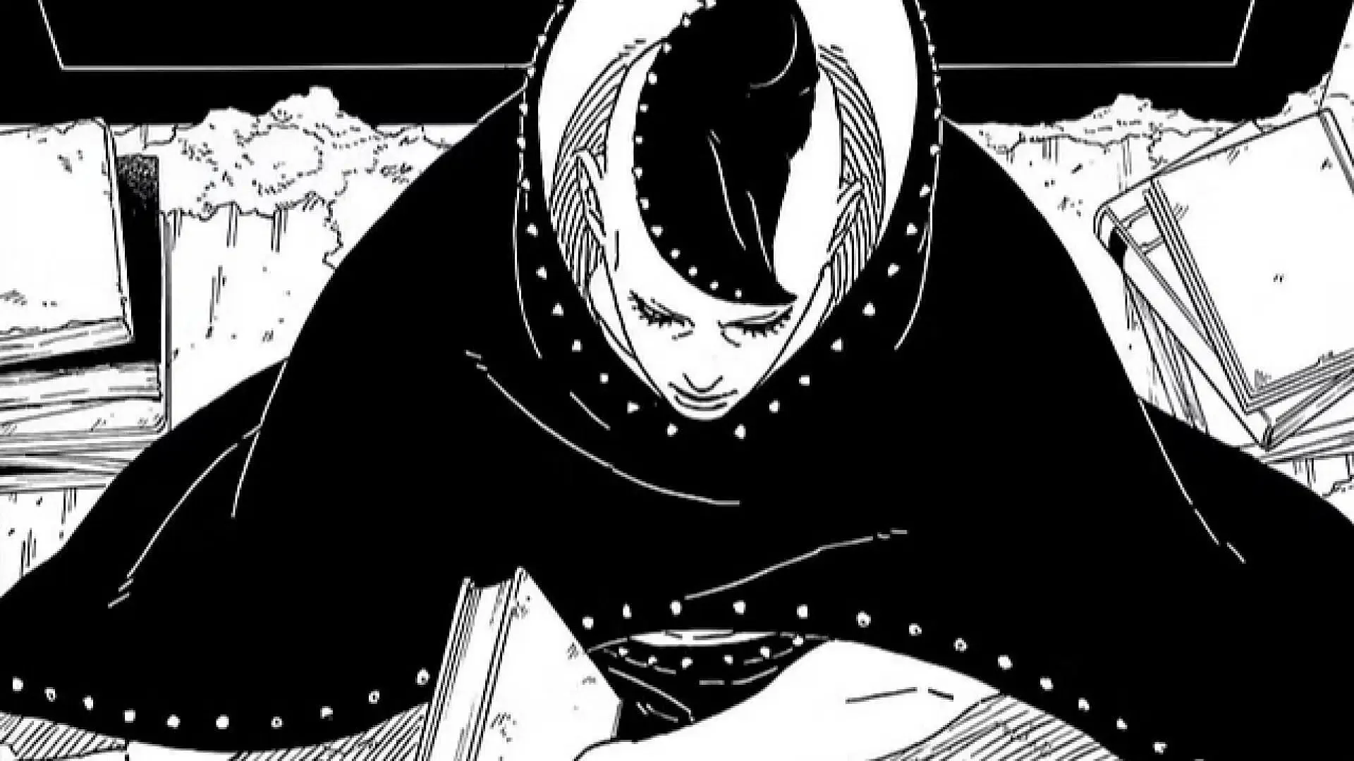 Shinju leader Jura shown in the Boruto manga (Image via Shueisha)