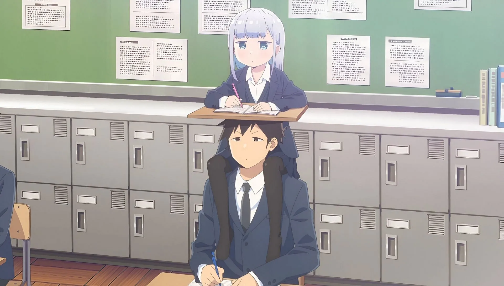A still from Aharen-san wa Hakarenai season 2 episode 1