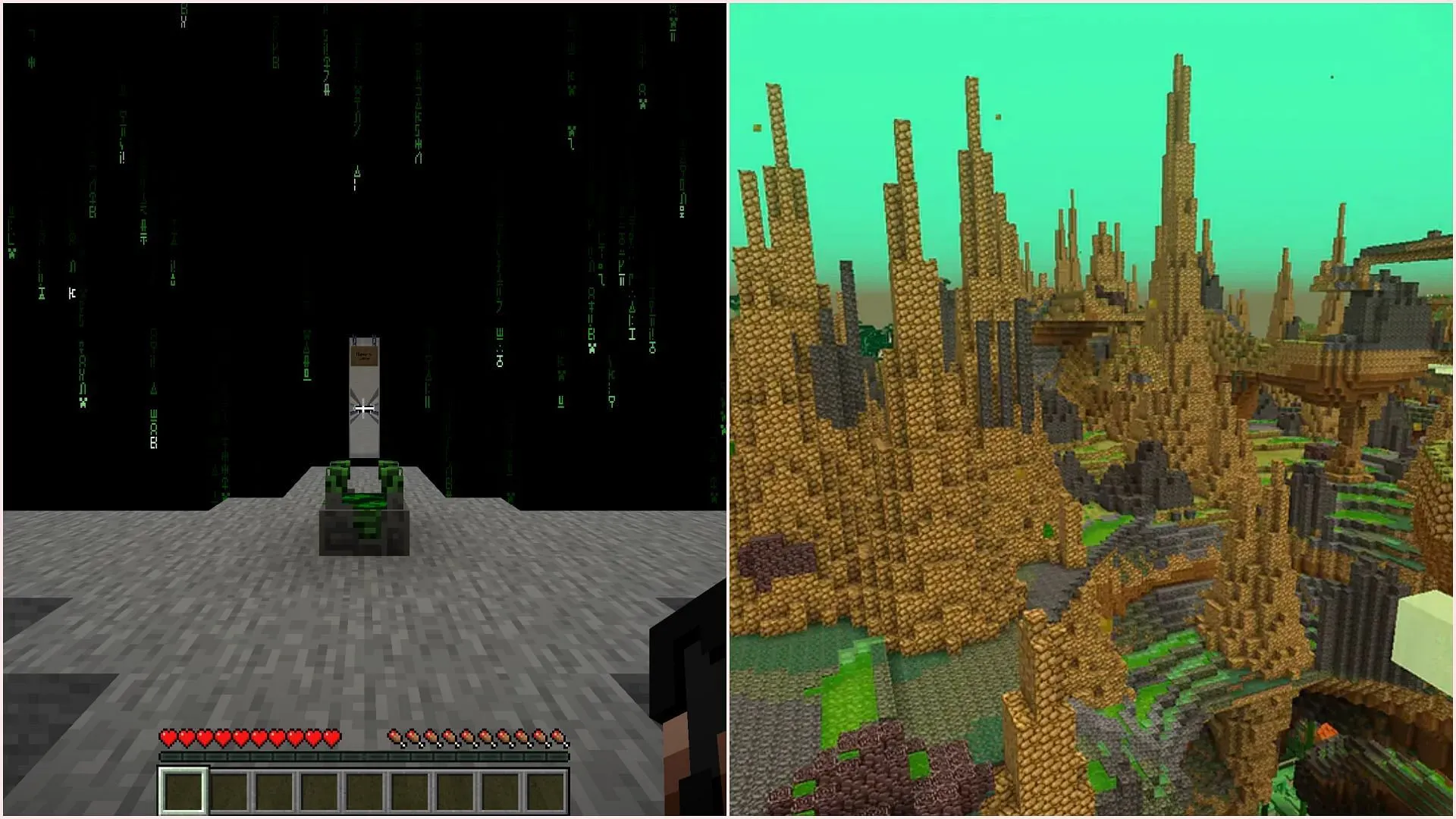 Mojang usually goes all out with ideas for Minecraft's April Fools' update (Image via Sportskeeda Gaming // Mojang Studios) Mojang usually goes all out with ideas for Minecraft's April Fools' update (Image via Sportskeeda Gaming // Mojang Studios)