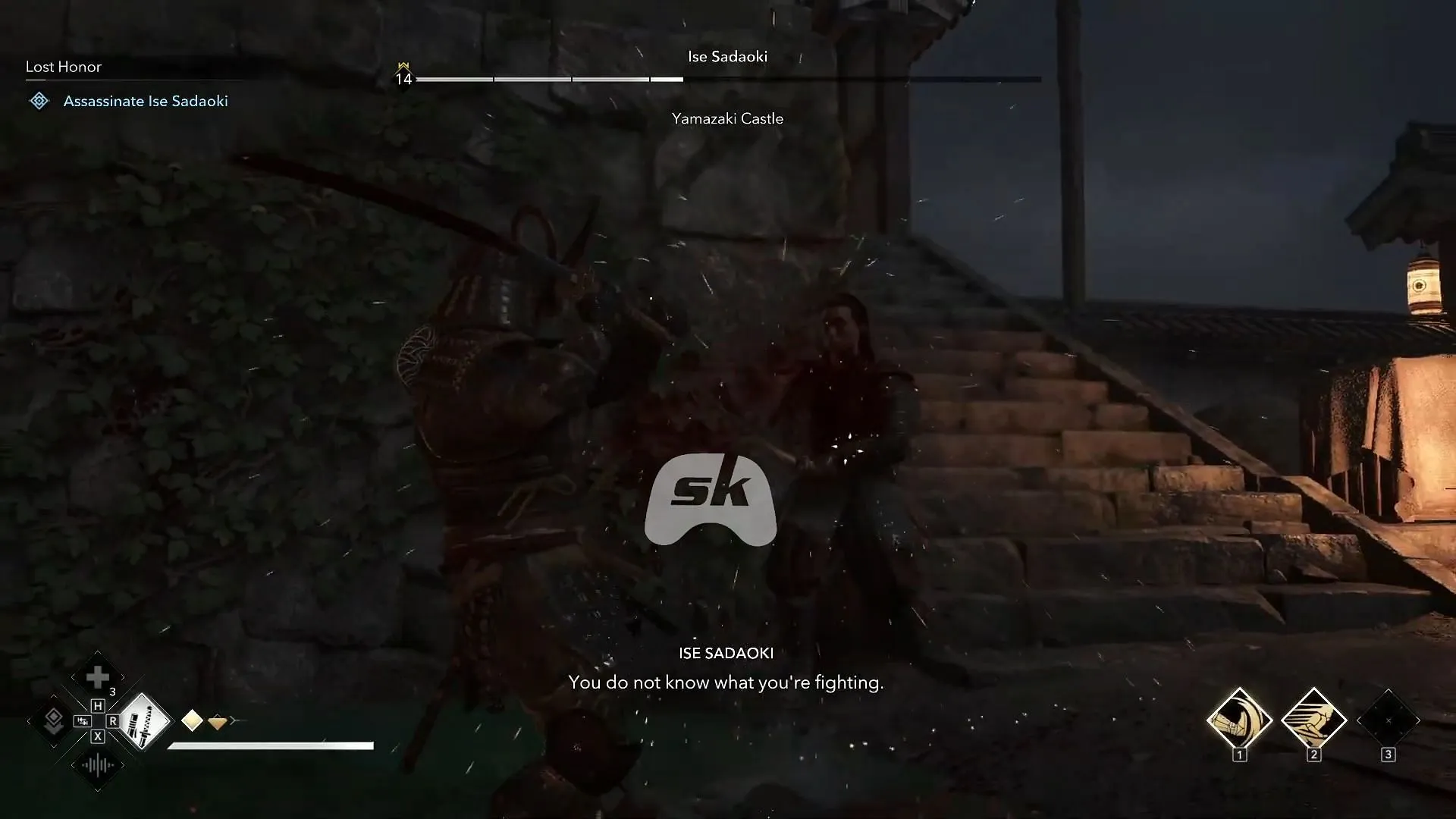 Duel with Ise Sadaoki in Assassin's Creed Shadows