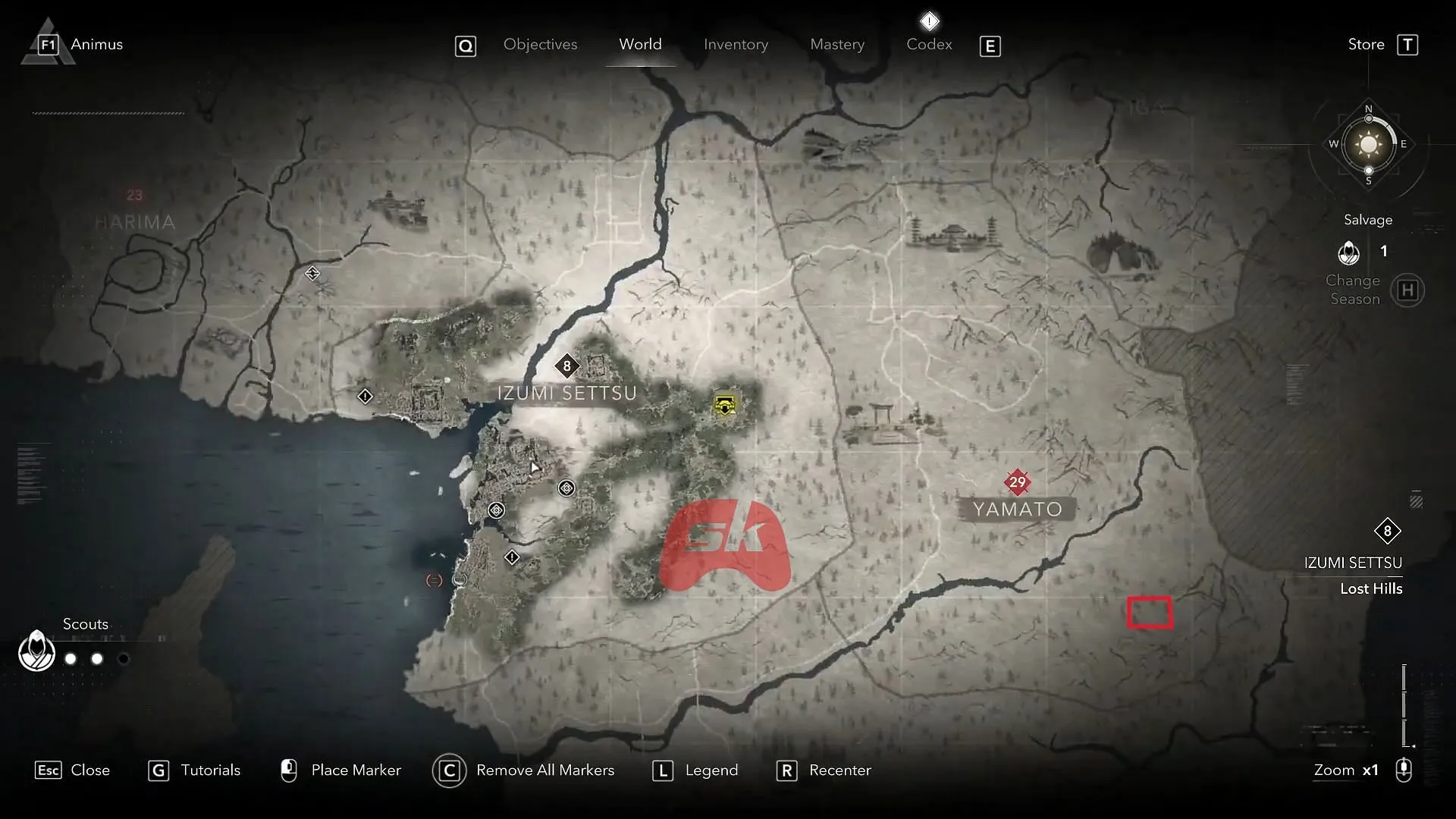 Location of Vengeful Foe Naginata in Assassin's Creed Shadows