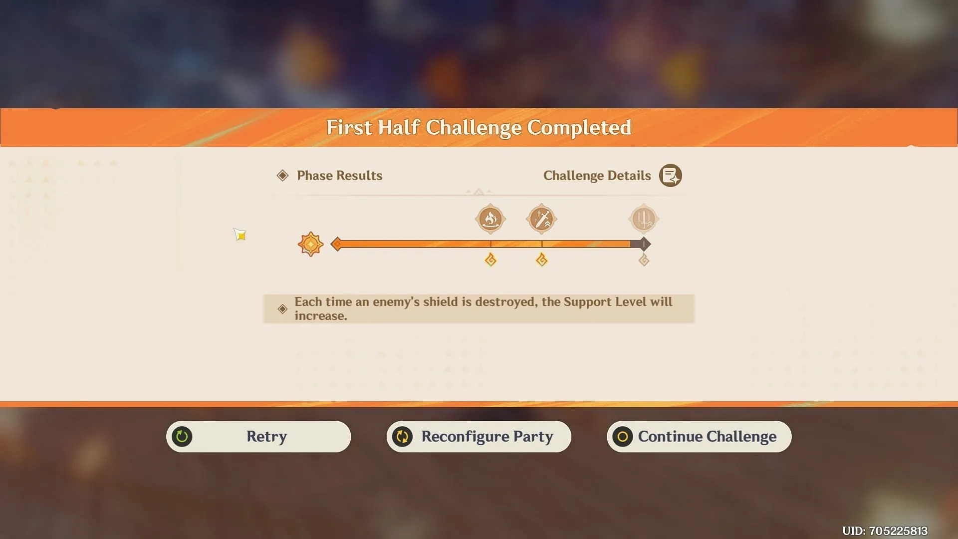 Increase Support Level to gain buffs (Image via Sportskeeda Gaming || HoYoverse) Increase Support Level to gain buffs (Image via Sportskeeda Gaming || HoYoverse)