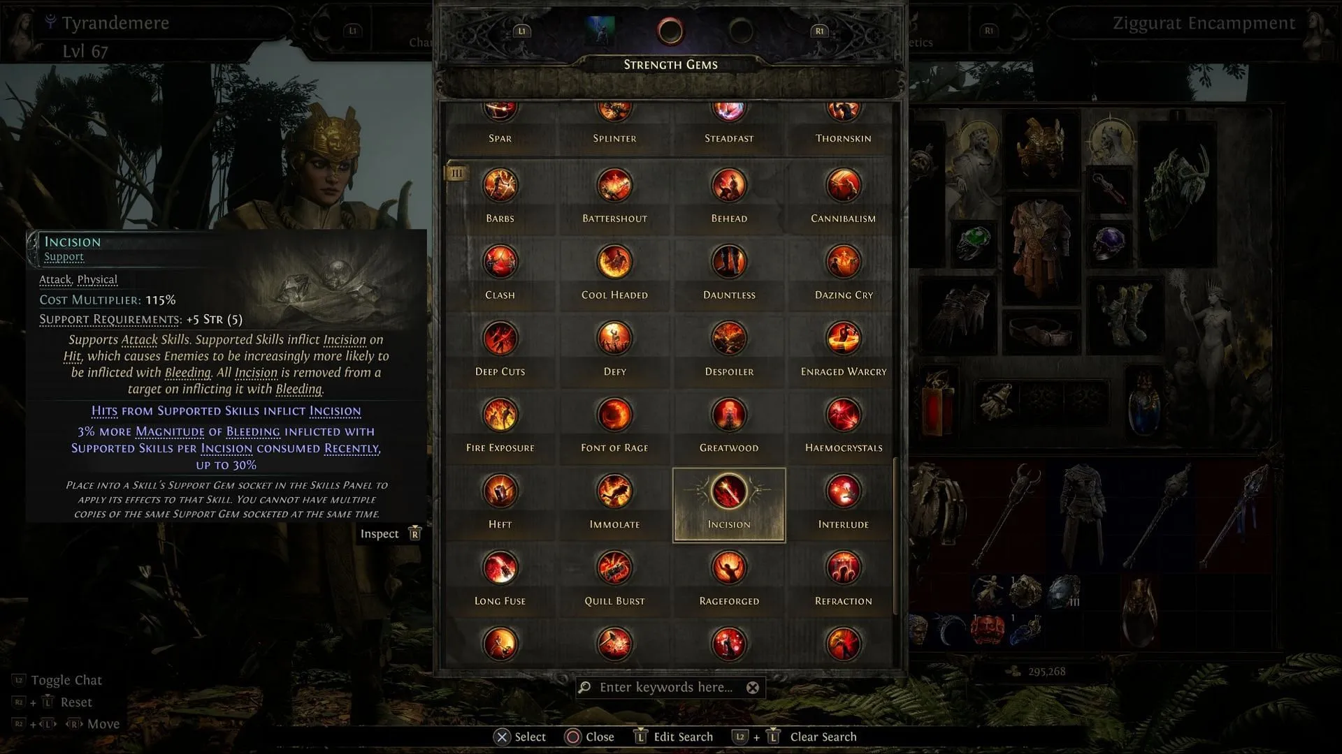You’ll find this Support Gem under Strength (Red) Tier 3