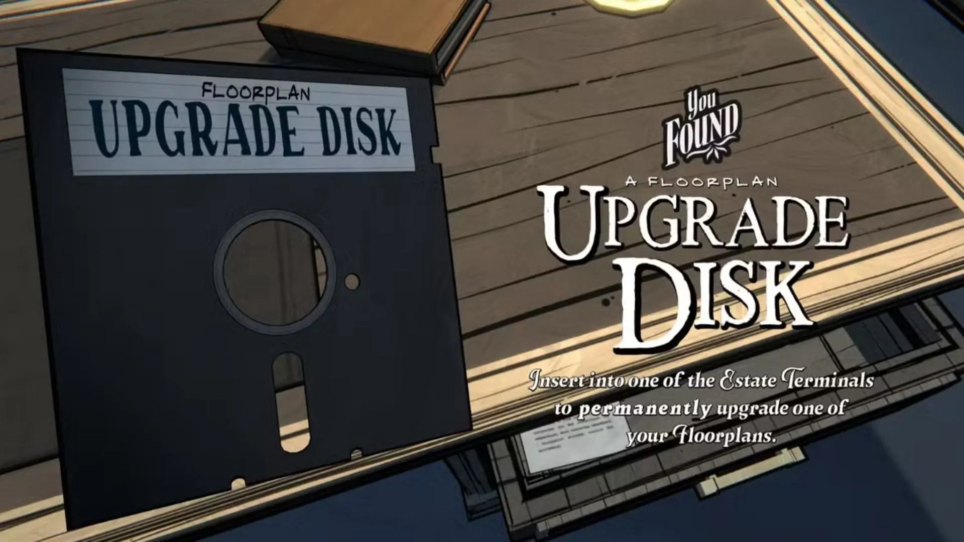 Upgrade Disks are rare items that let you permanently improve a room in the manor (Image via Raw Fury||Youtube/@PerfectParadox) Upgrade Disks are rare items that let you permanently improve a room in the manor (Image via Raw Fury||Youtube/@PerfectParadox)