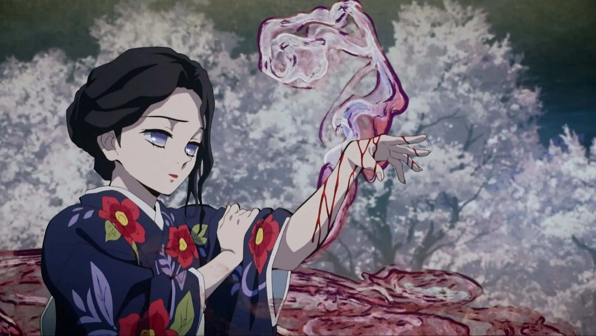 Tamayo from the Demon Slayer anime series (Image via Ufotable) Tamayo from the Demon Slayer anime series (Image via Ufotable)