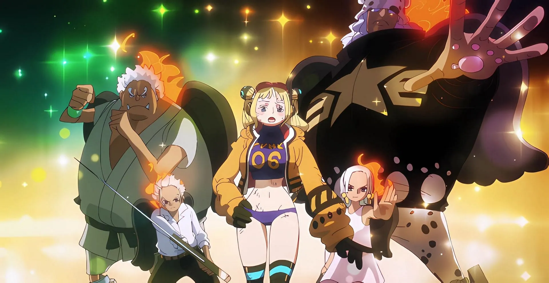 Vegapunk York and the Seraphim in the anime (Image via Toei Animation)