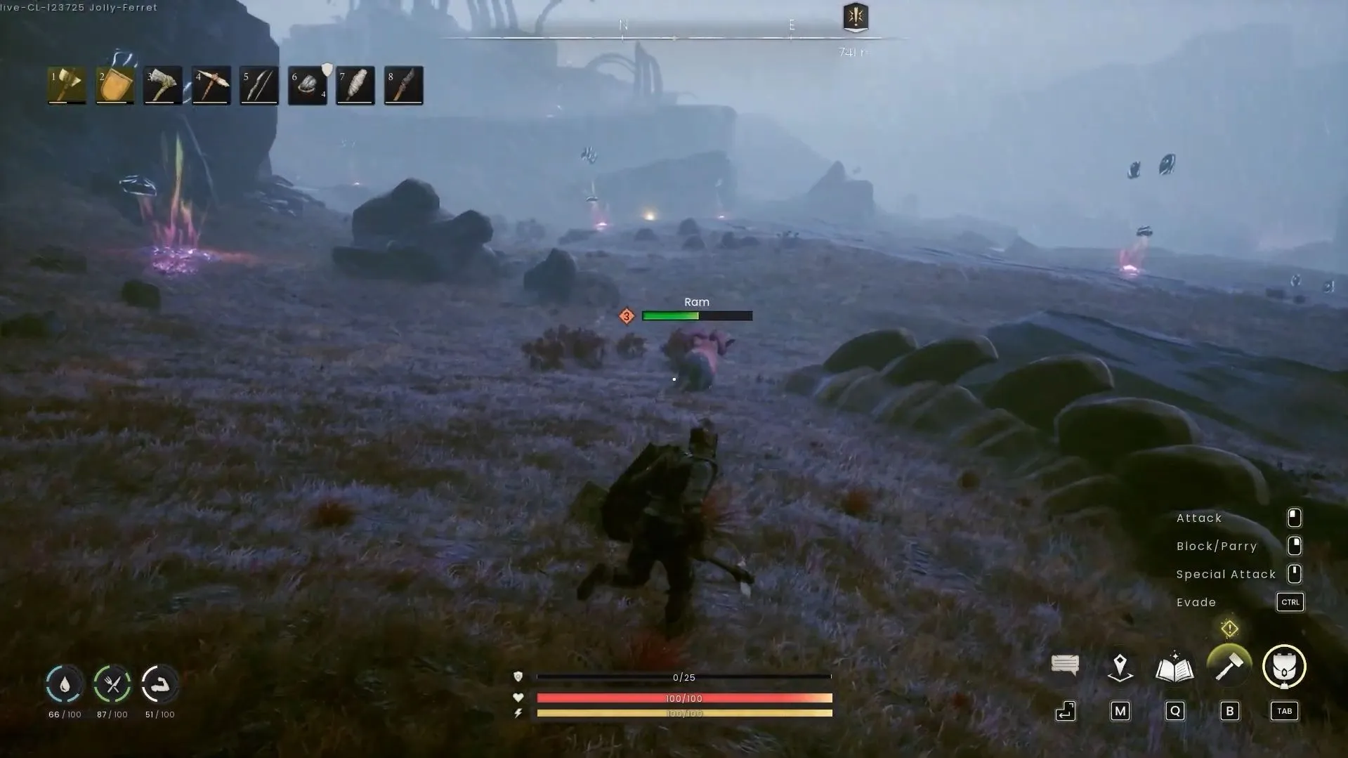 Hunting Rams in RuneScape's Dragonwilds (Image Credit: Jagex || YouTube/@HeRo Survival Guides)