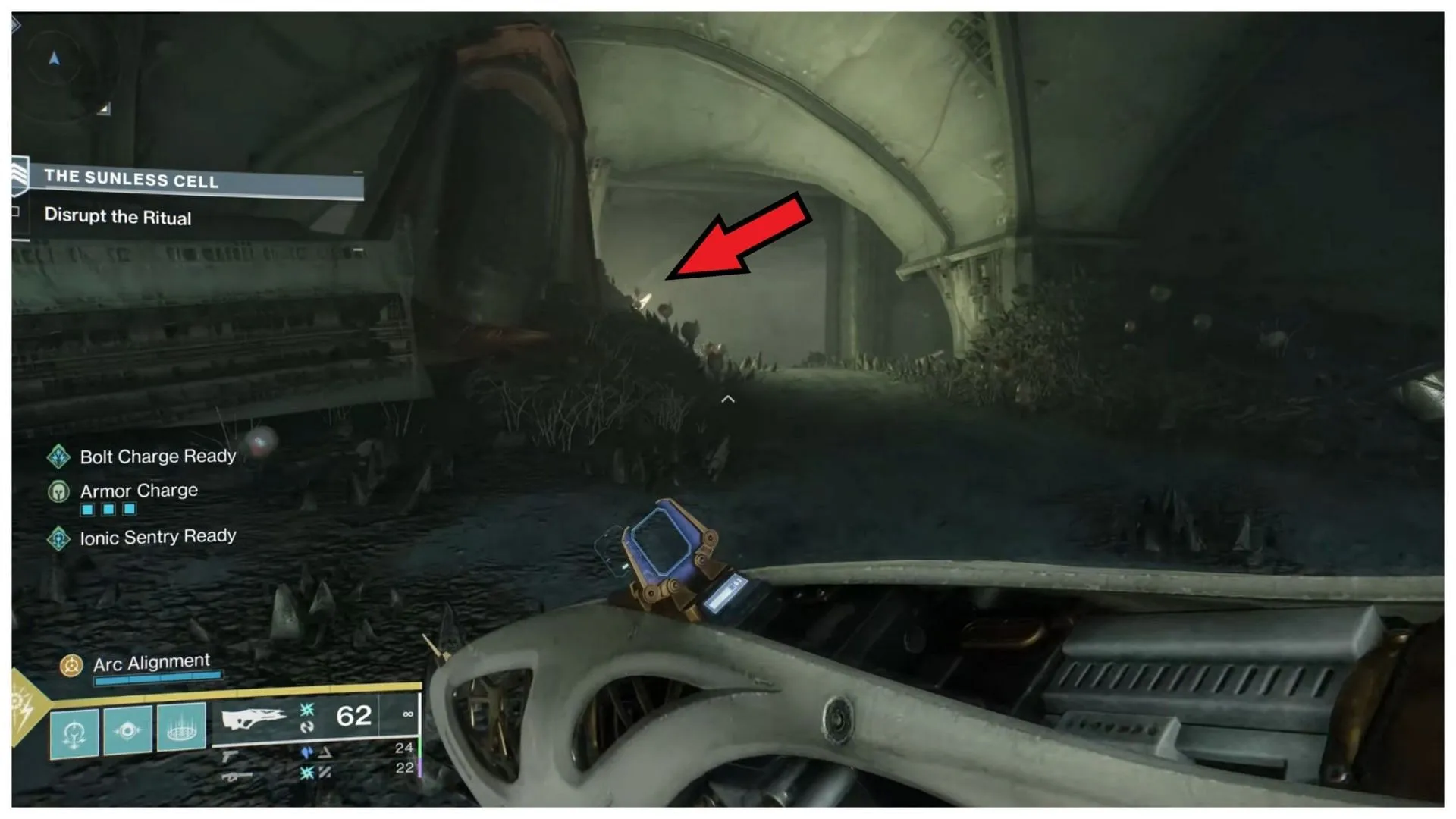 First right, and then left for the third Fragment (Image via Bungie/Esoterickk YT) First right, and then left for the third Fragment (Image via Bungie/Esoterickk YT)