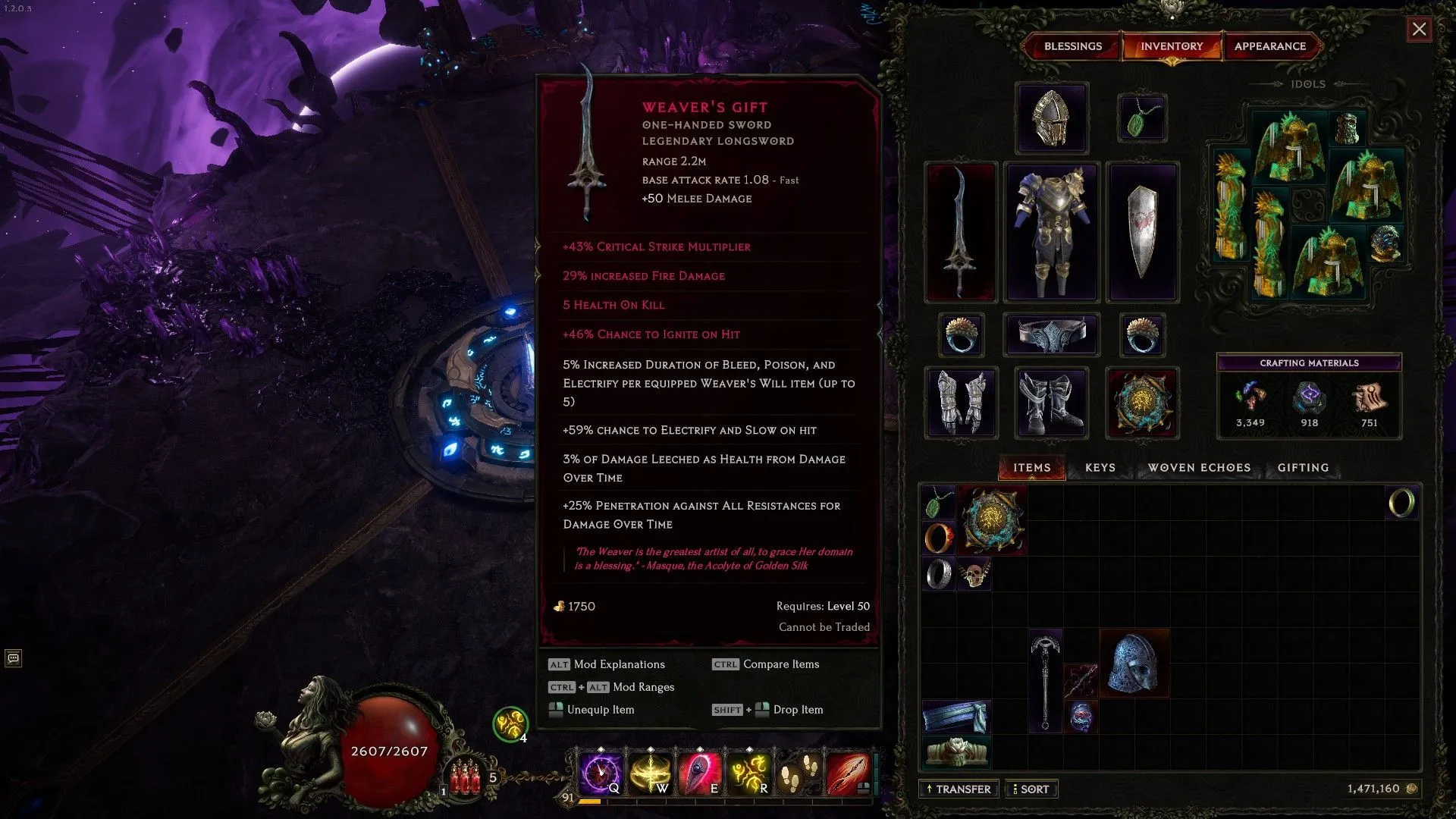 Weaver's Will in Last Epoch (Image via EHG)