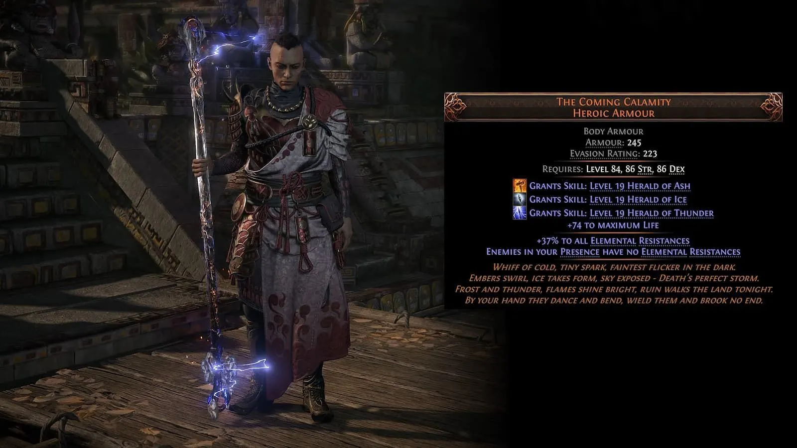 The Coming Calamity is just one of many new body armors (Image via GGG) The Coming Calamity is just one of many new body armors (Image via GGG)