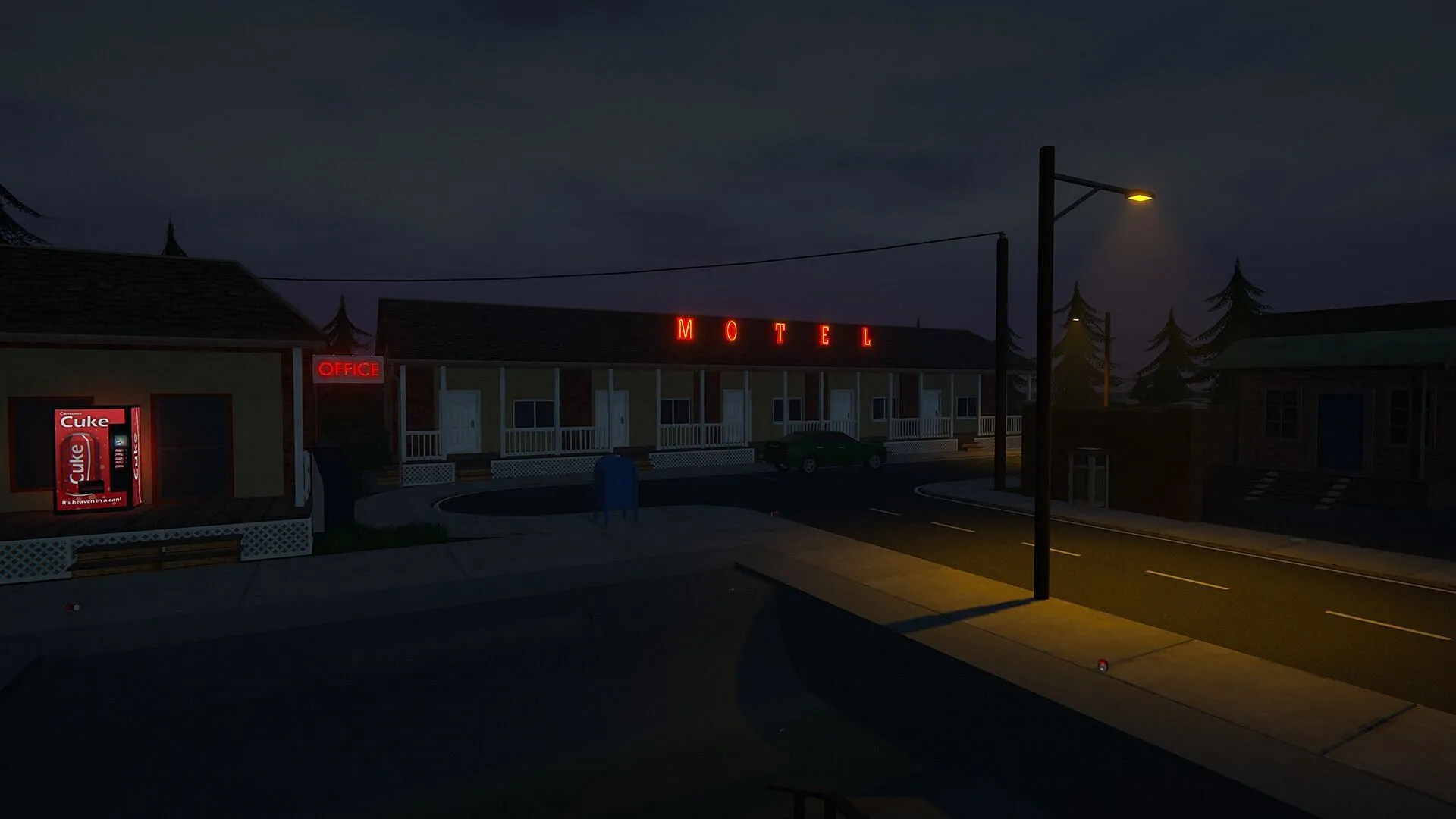 There's a drop hidden behind the Motel in Schedule 1 (Image via TVGS)
