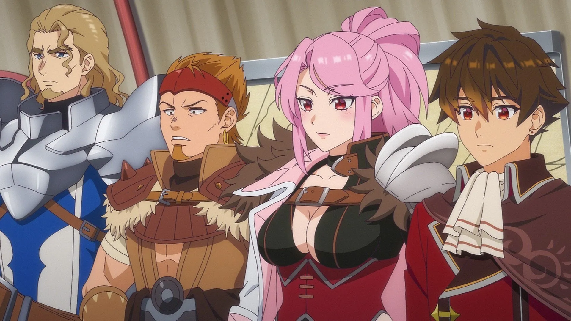 Leaders of Scordia, Fullbound, Carmine, and Clover (Image via Bandai Namco Pictures) Leaders of Scordia, Fullbound, Carmine, and Clover (Image via Bandai Namco Pictures)