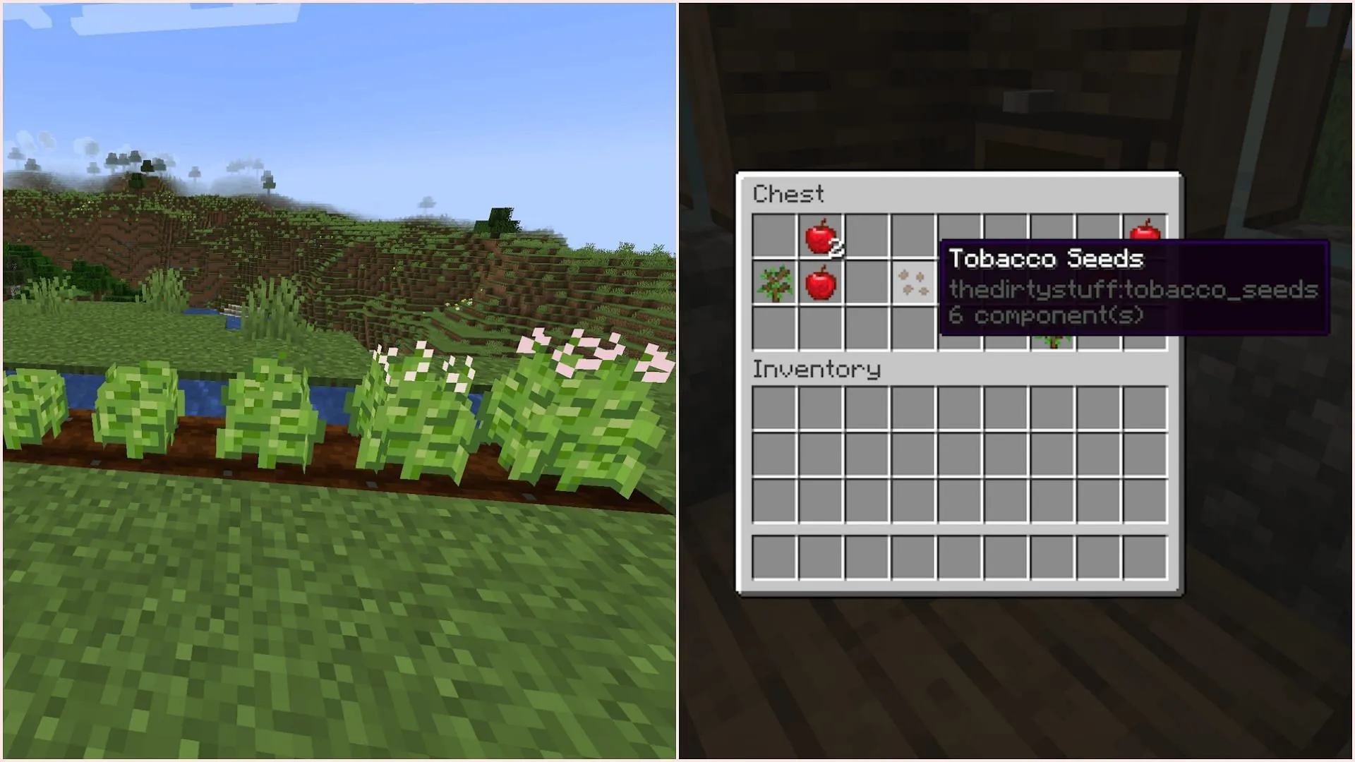 The Dirty Stuff adds various features related to tobacco.