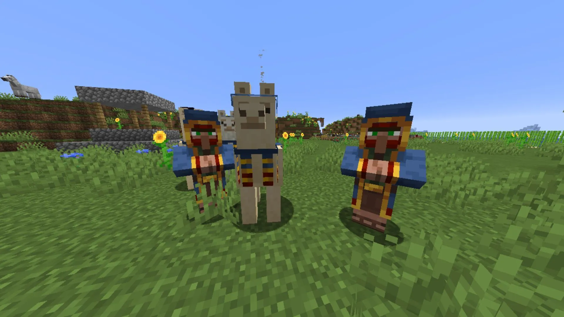 Wandering traders are often targeted for leashes. (Image via Minecraft Wiki || Mojang Studios) Wandering traders are often targeted for leashes. (Image via Minecraft Wiki || Mojang Studios)
