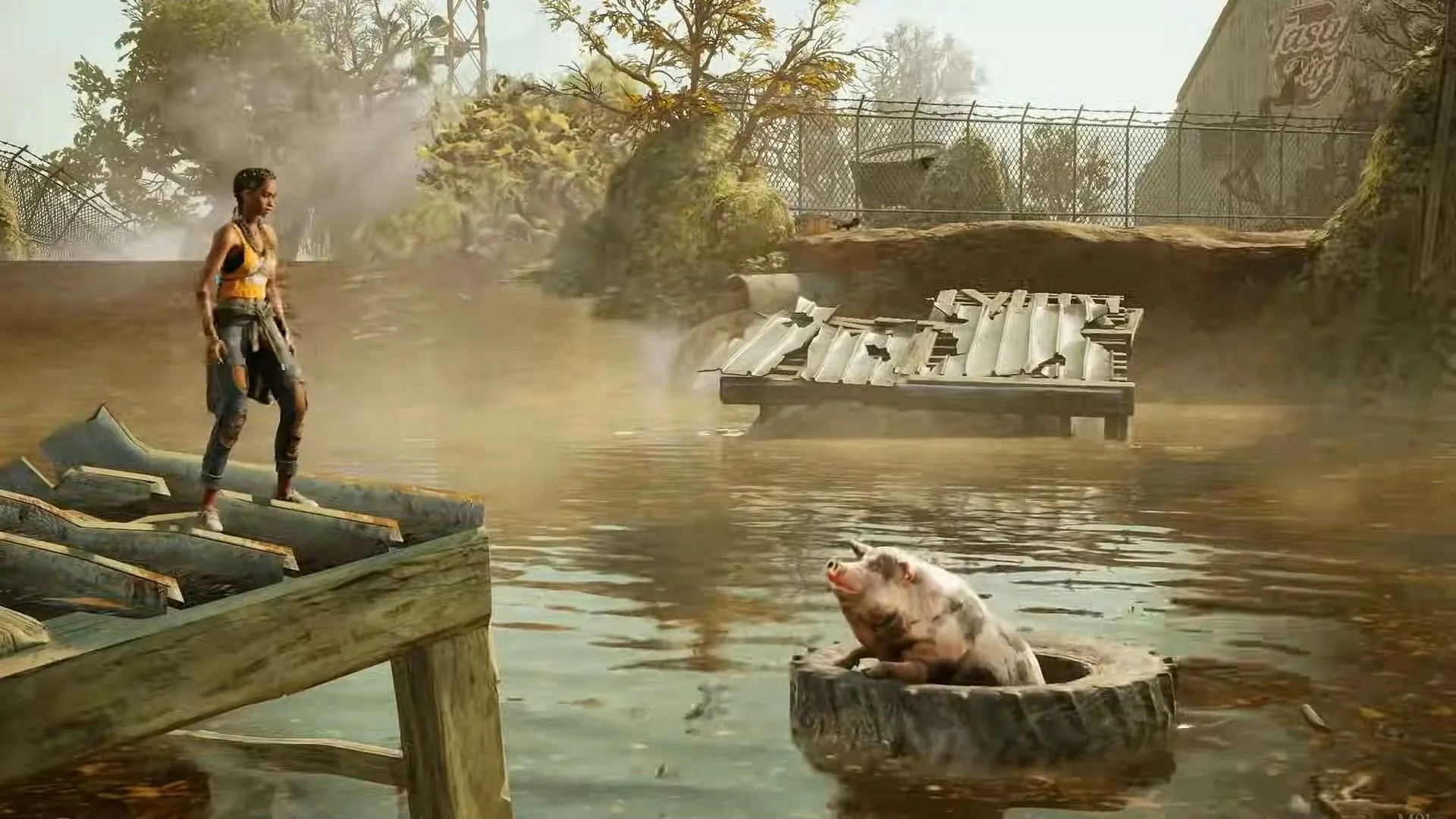 A pig in distress (Image via Xbox Game Studios || YouTube/@Maka91Productions)
