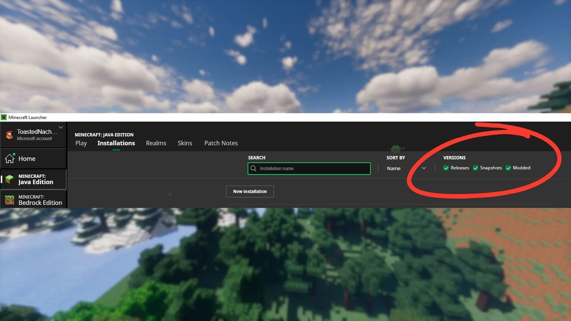 Download the Minecraft snapshot 25w15a from the official game launcher Download the Minecraft snapshot 25w15a from the official game launcher