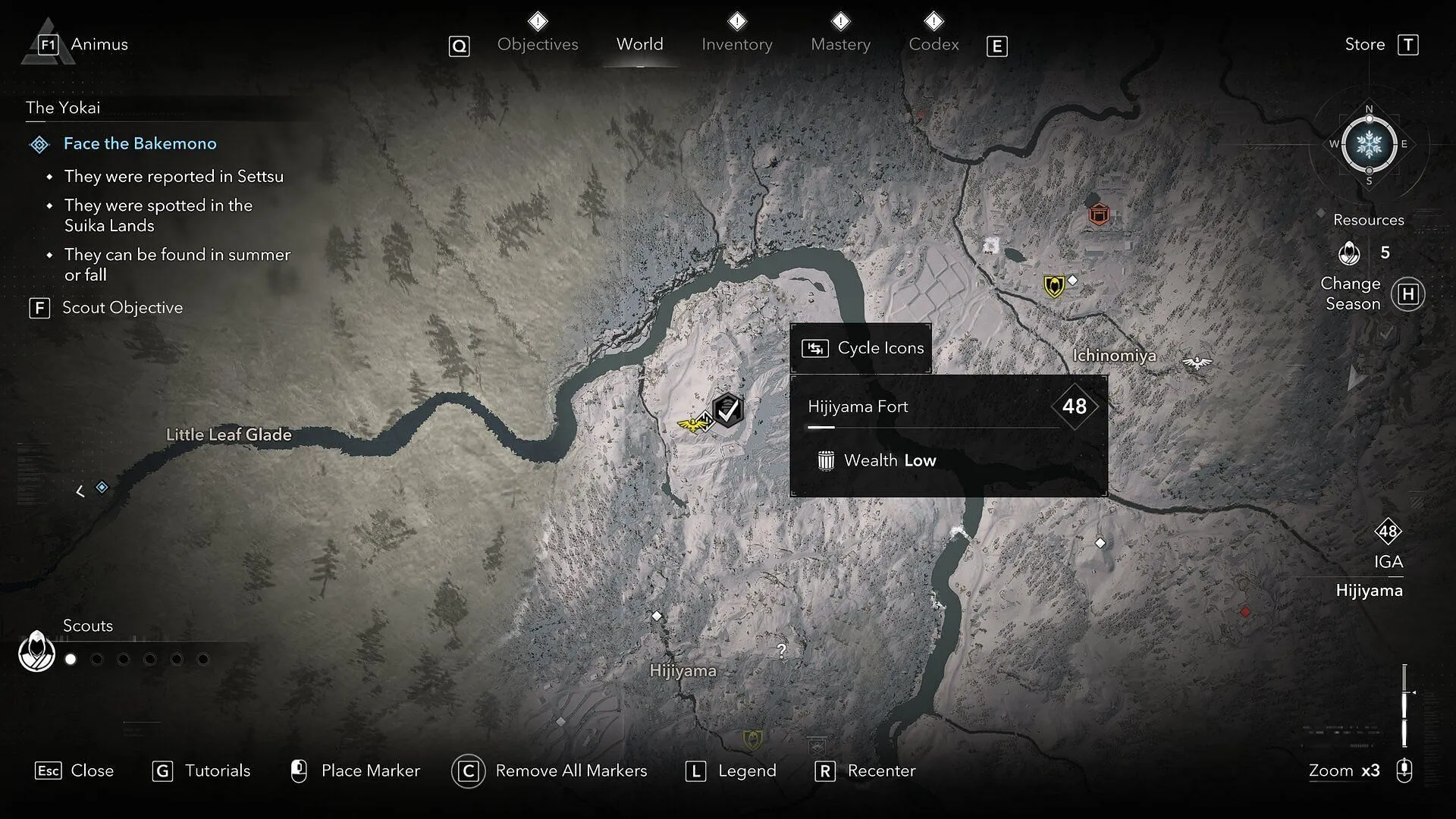Location of the Swift Shinobi Robes in Assassin’s Creed Shadows (Image via Ubisoft)