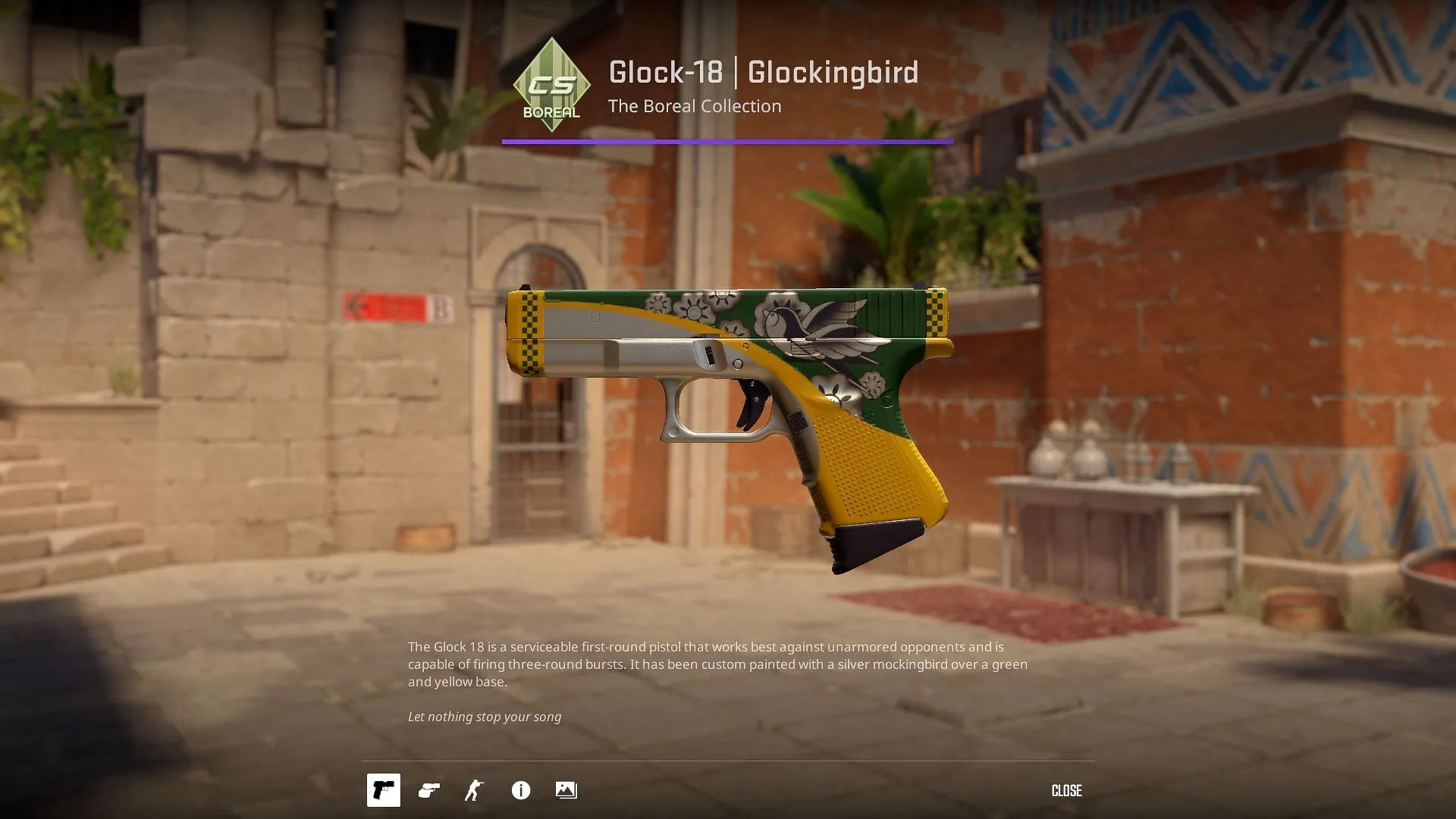 Glock-18 | Glockingbird (Image via Valve)