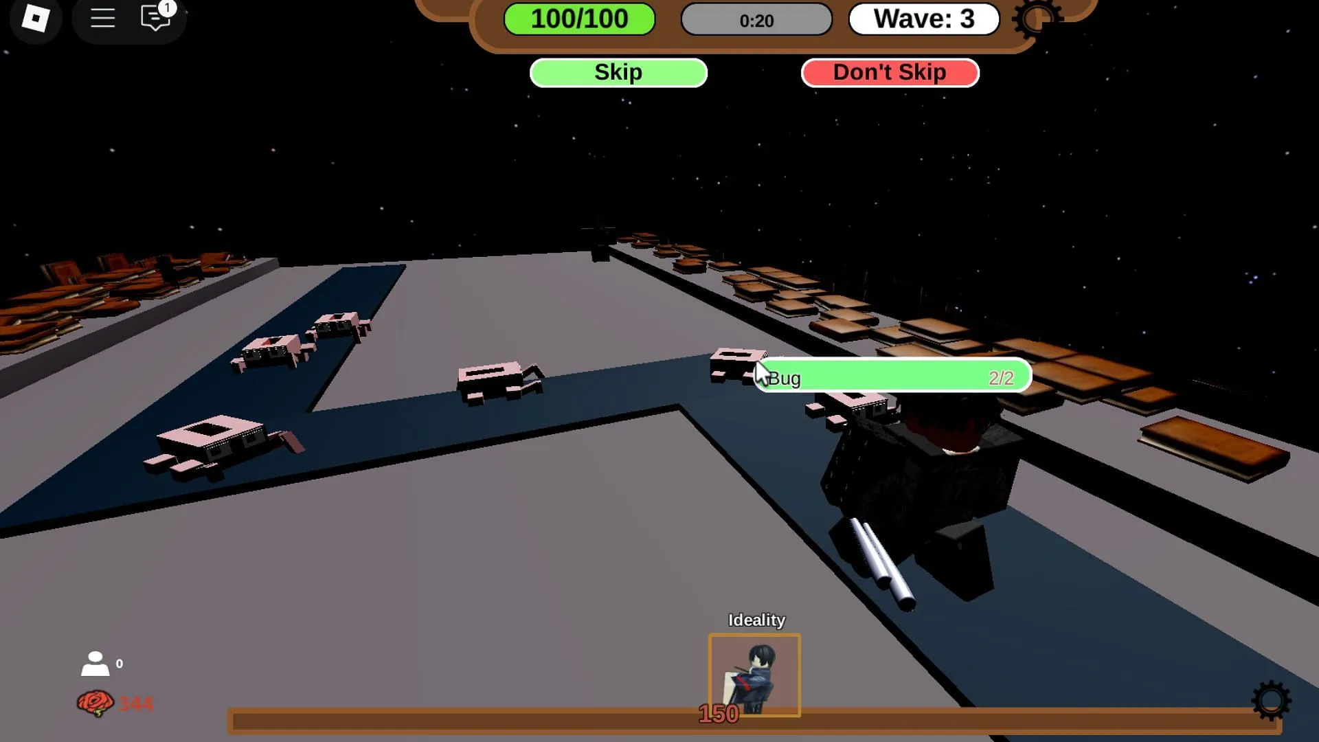 Limbus Defense gameplay example (Image via Roblox)