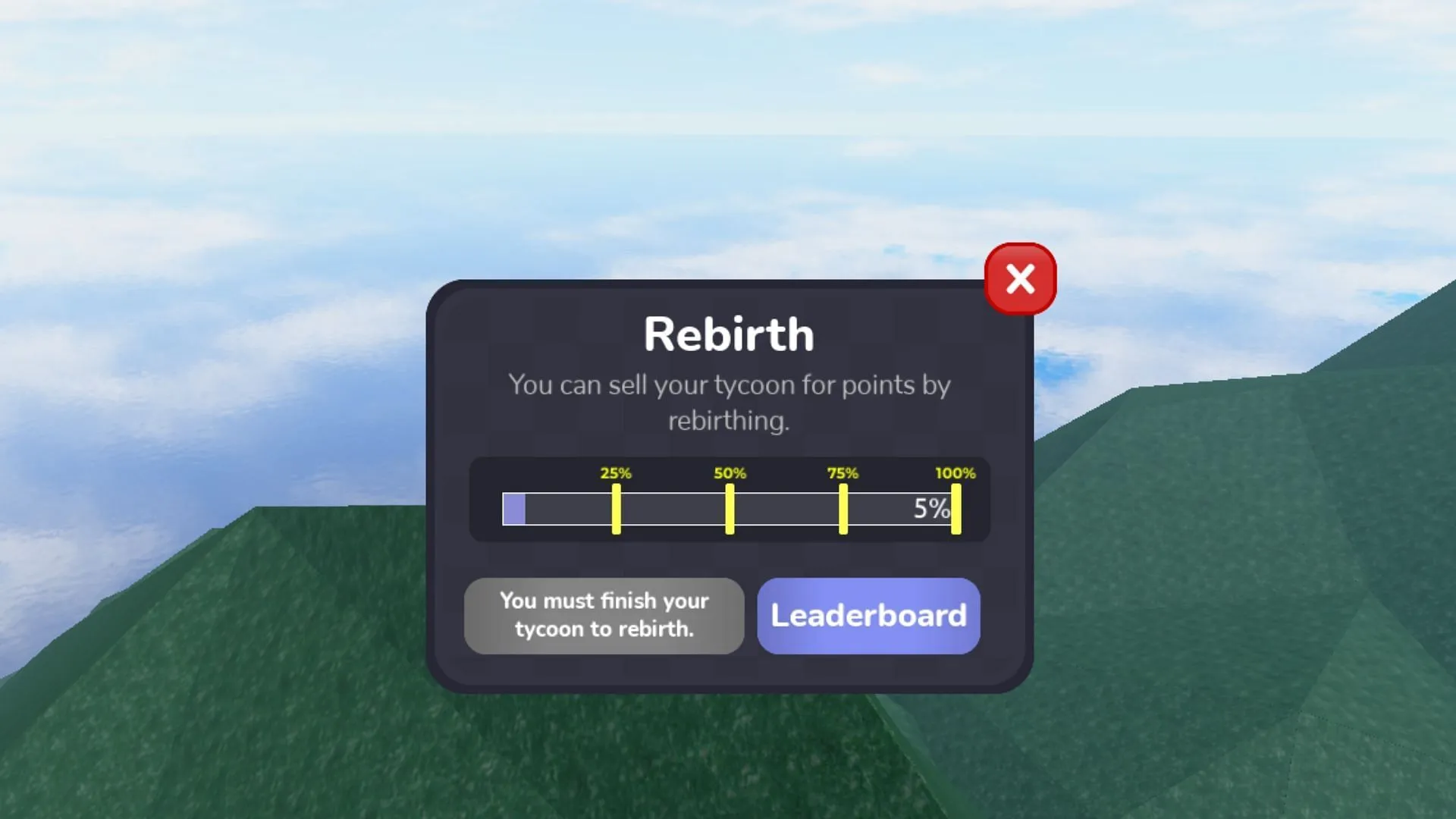 You can get upgrade points by performing Rebirths (Image via Roblox)