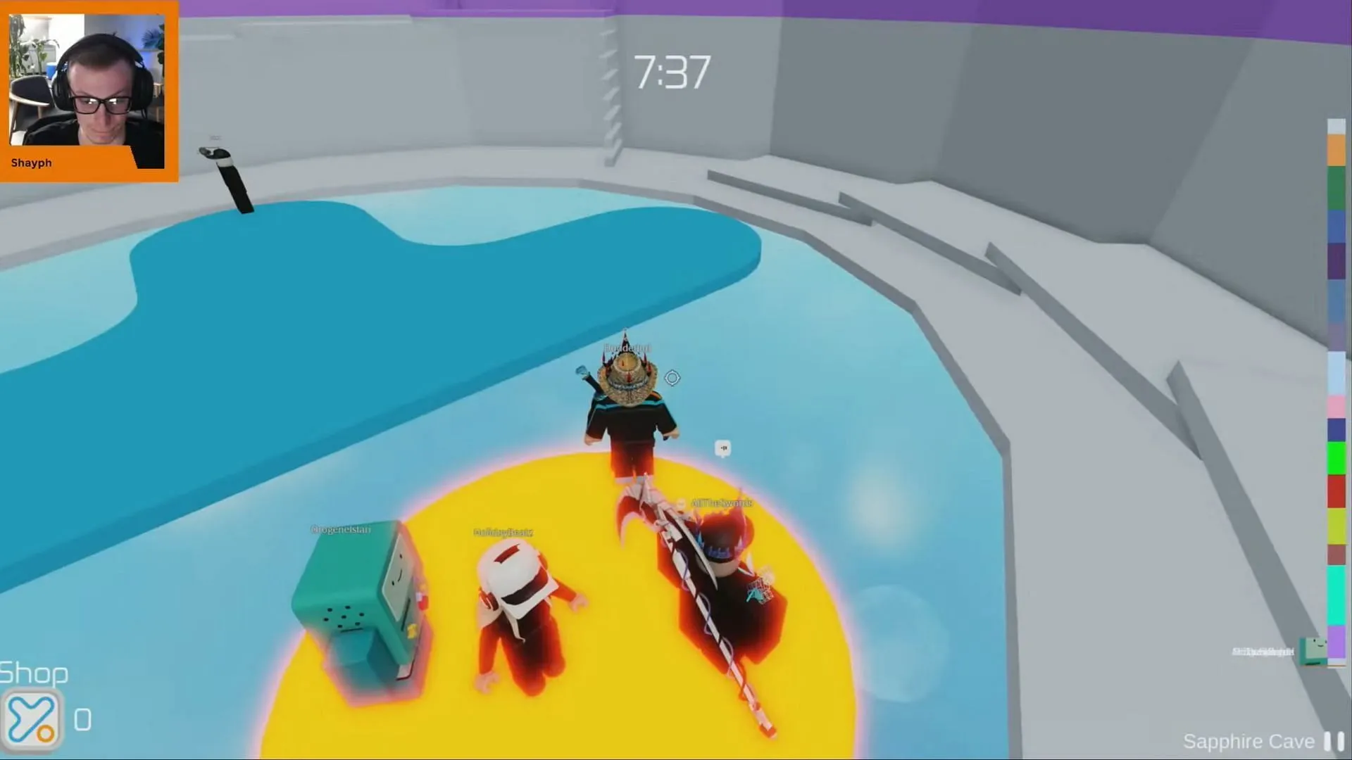 The climactic million-dollar match unfolded in the 'Tower of Hell' (Image via YouTube/Roblox)