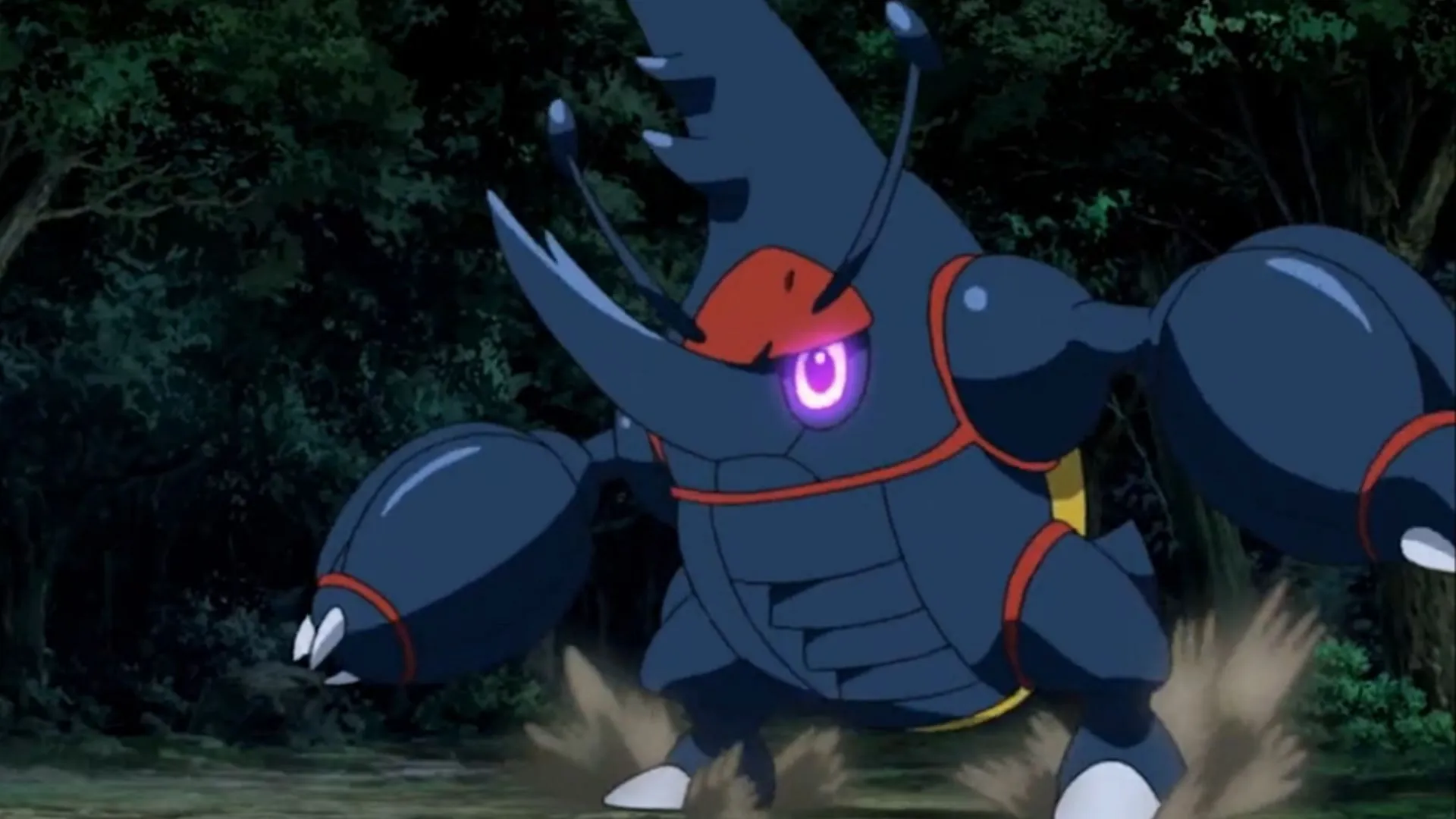 Mega Heracross in the anime (Image via TPC) Mega Heracross in the anime (Image via TPC)