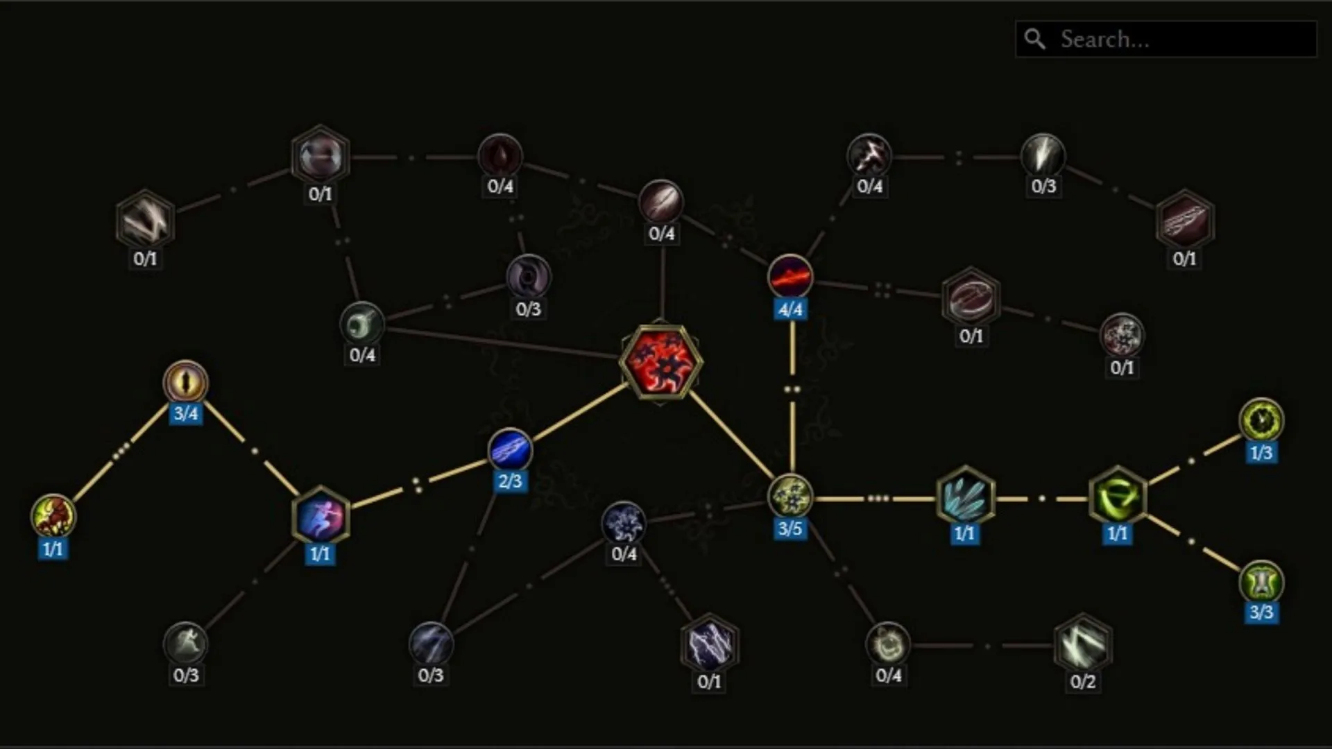 Shuriken recommended tree (Image via EHG)