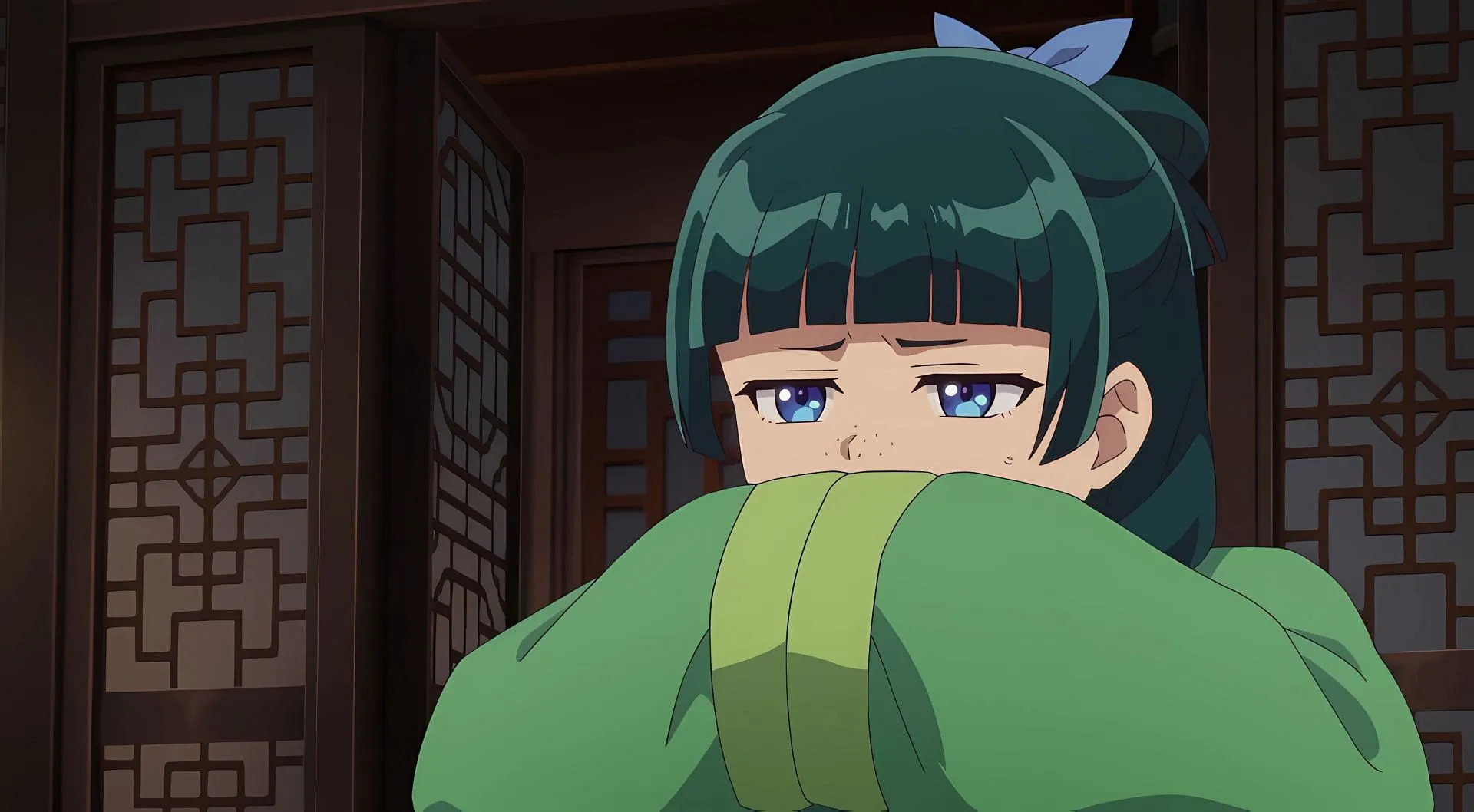 Maomao as seen in the anime (Image via Toho Animation Studio and OLM) Maomao as seen in the anime (Image via Toho Animation Studio and OLM)