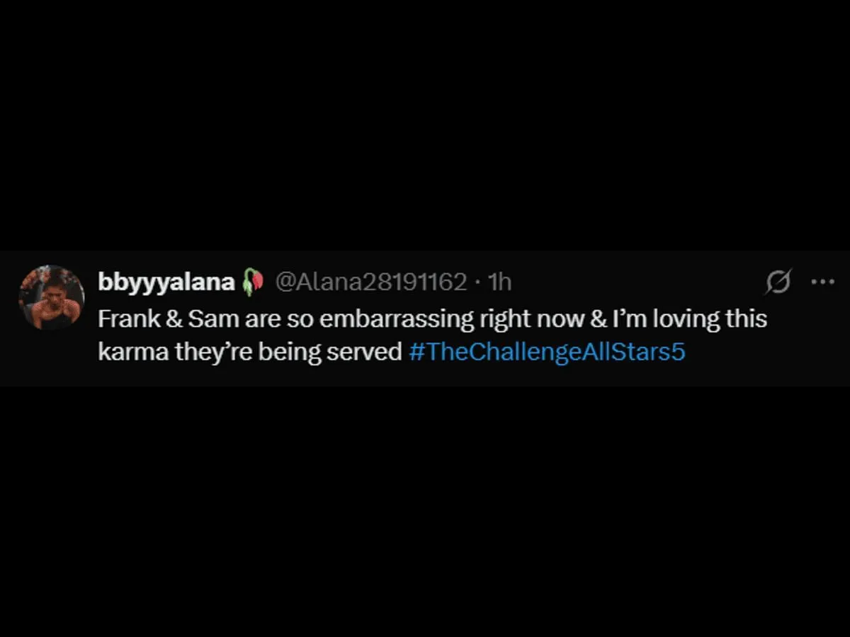Fan reactions to Frank and Sam's performance