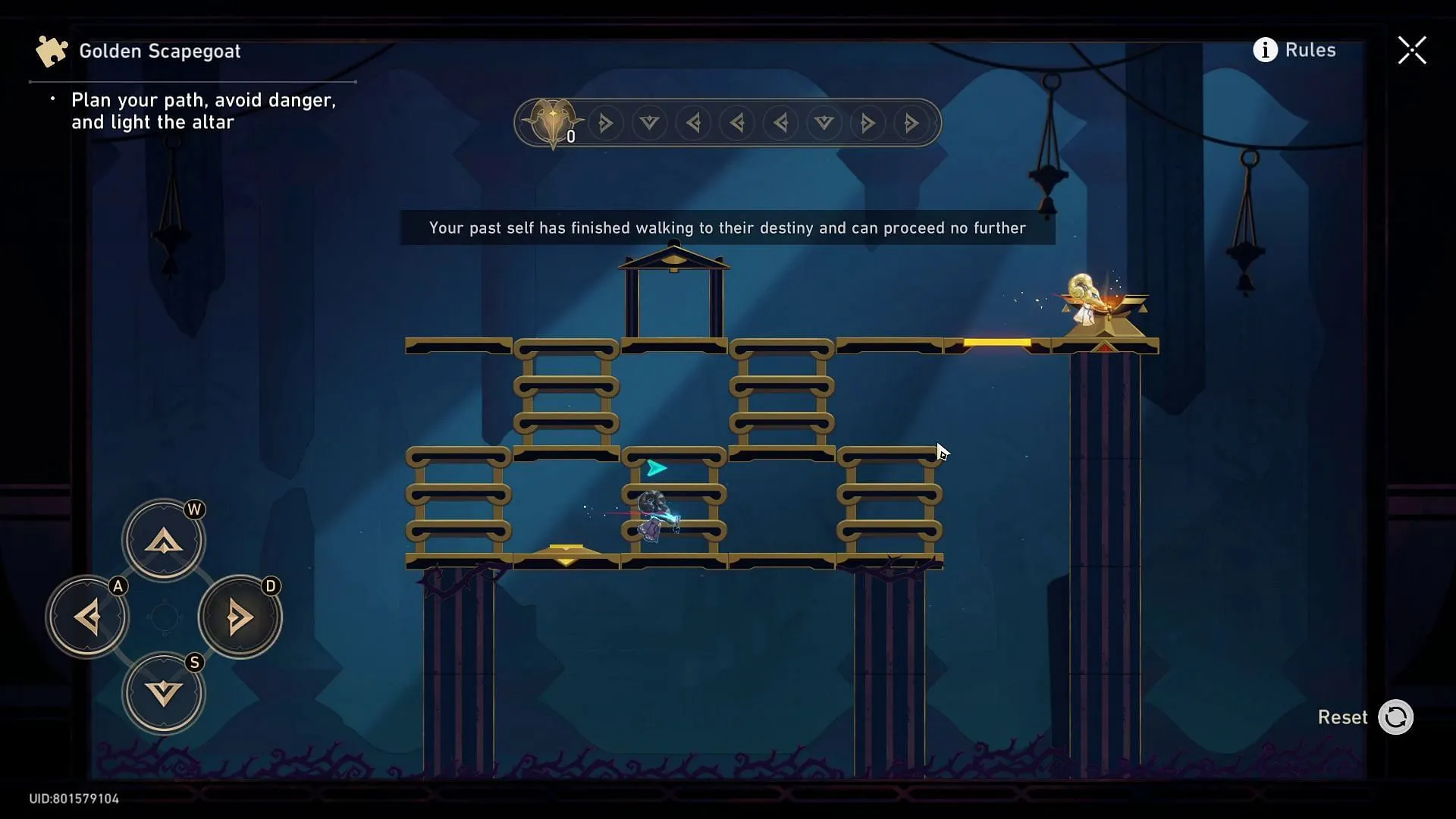 Third Golden Scapegoat puzzle solution (Image via HoYoverse) Third Golden Scapegoat puzzle solution (Image via HoYoverse)