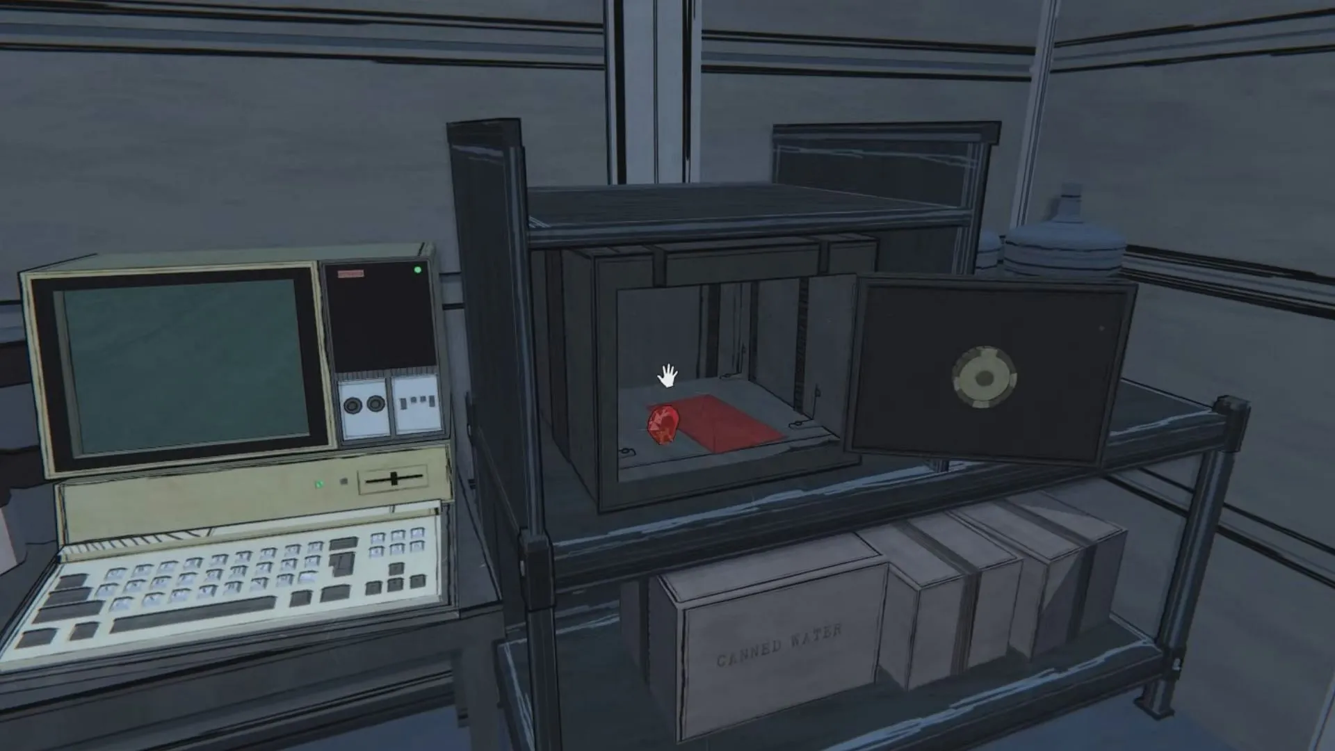 Unlocking the Shelter Time-Lock Safe in Blue Prince (Image via Raw Fury || YouTube@No-Nonsense Guides)