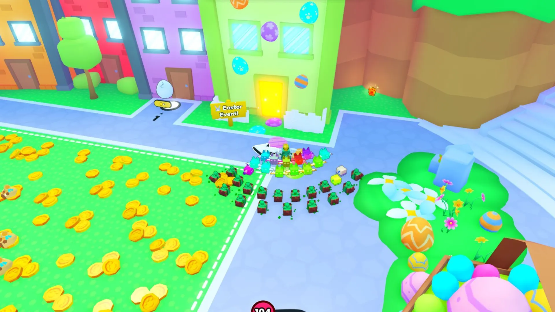 Enter this door to join the event (Image via Roblox)