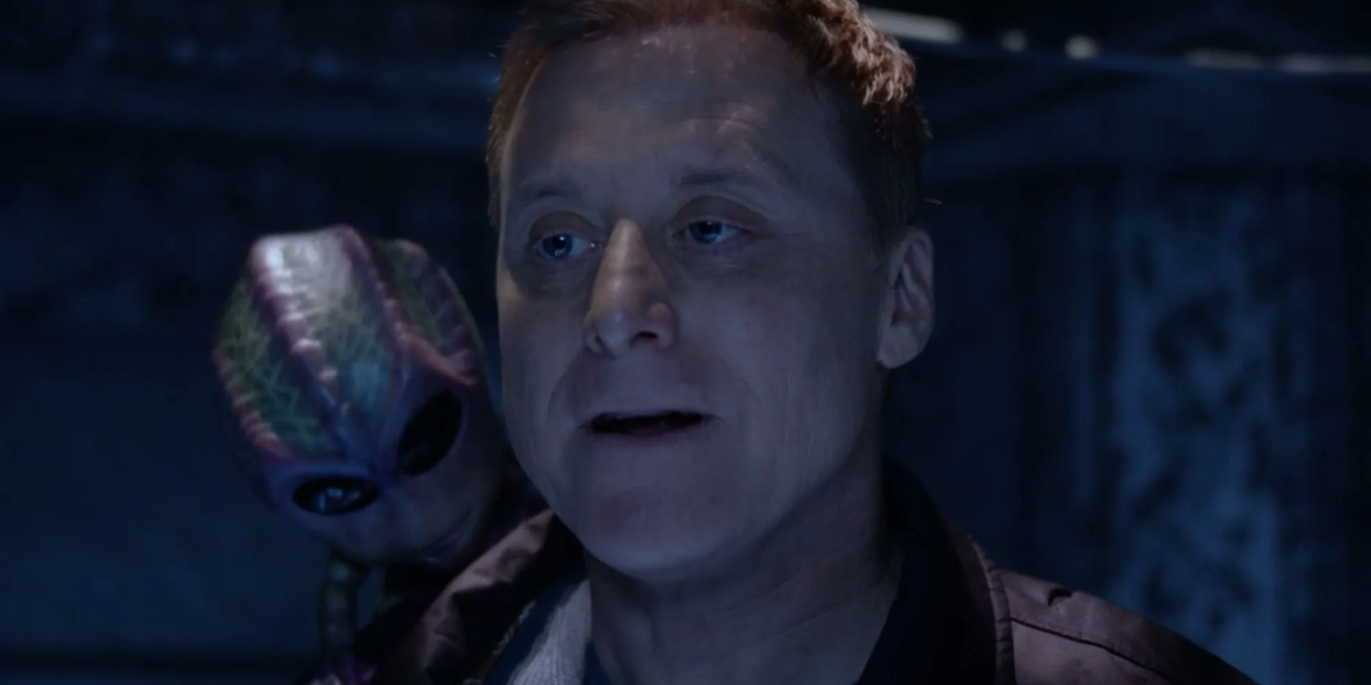 Behind the scenes image from Resident Alien