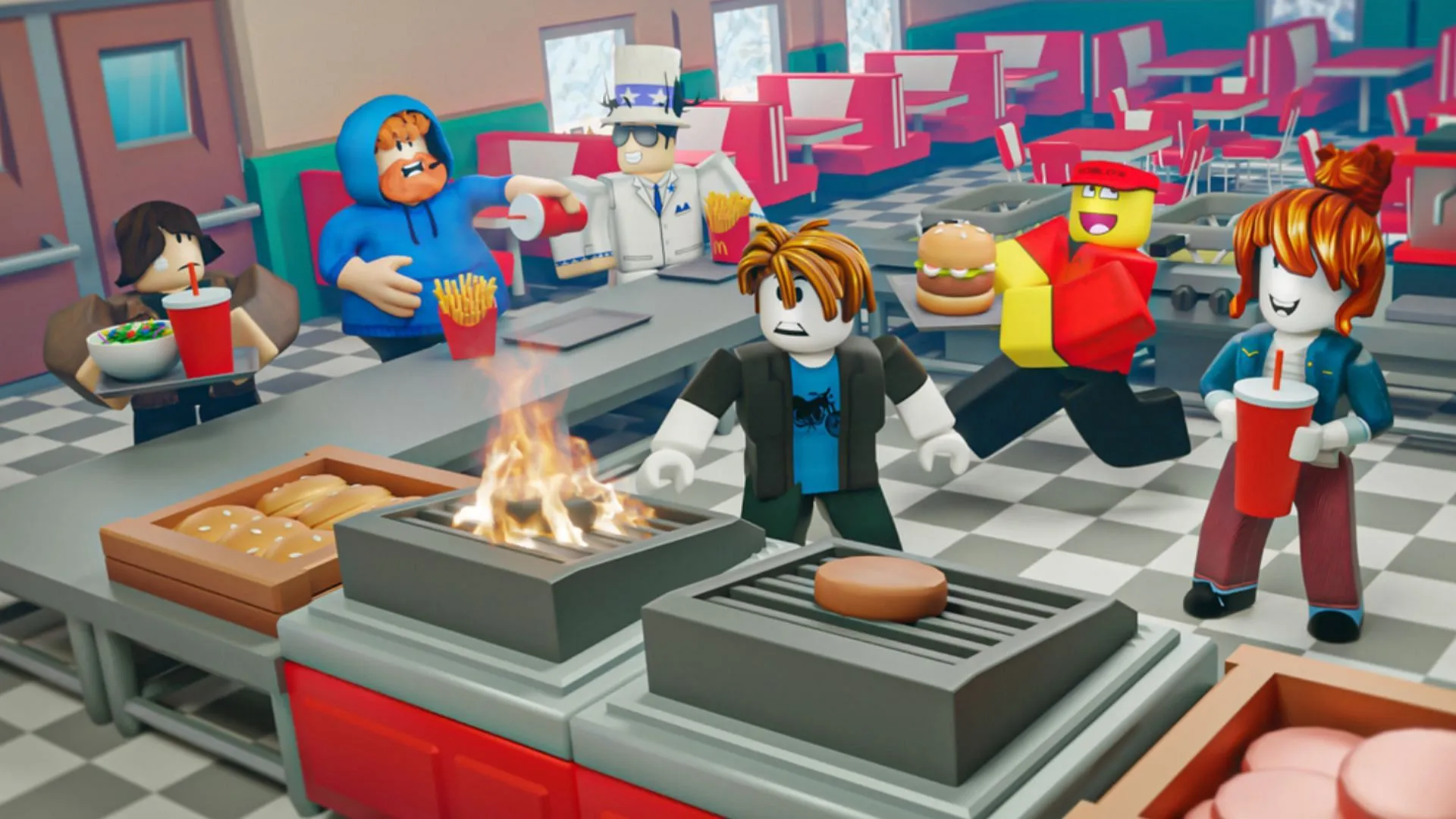 Become the best chef by serving customers (Image via Roblox) Become the best chef by serving customers (Image via Roblox)
