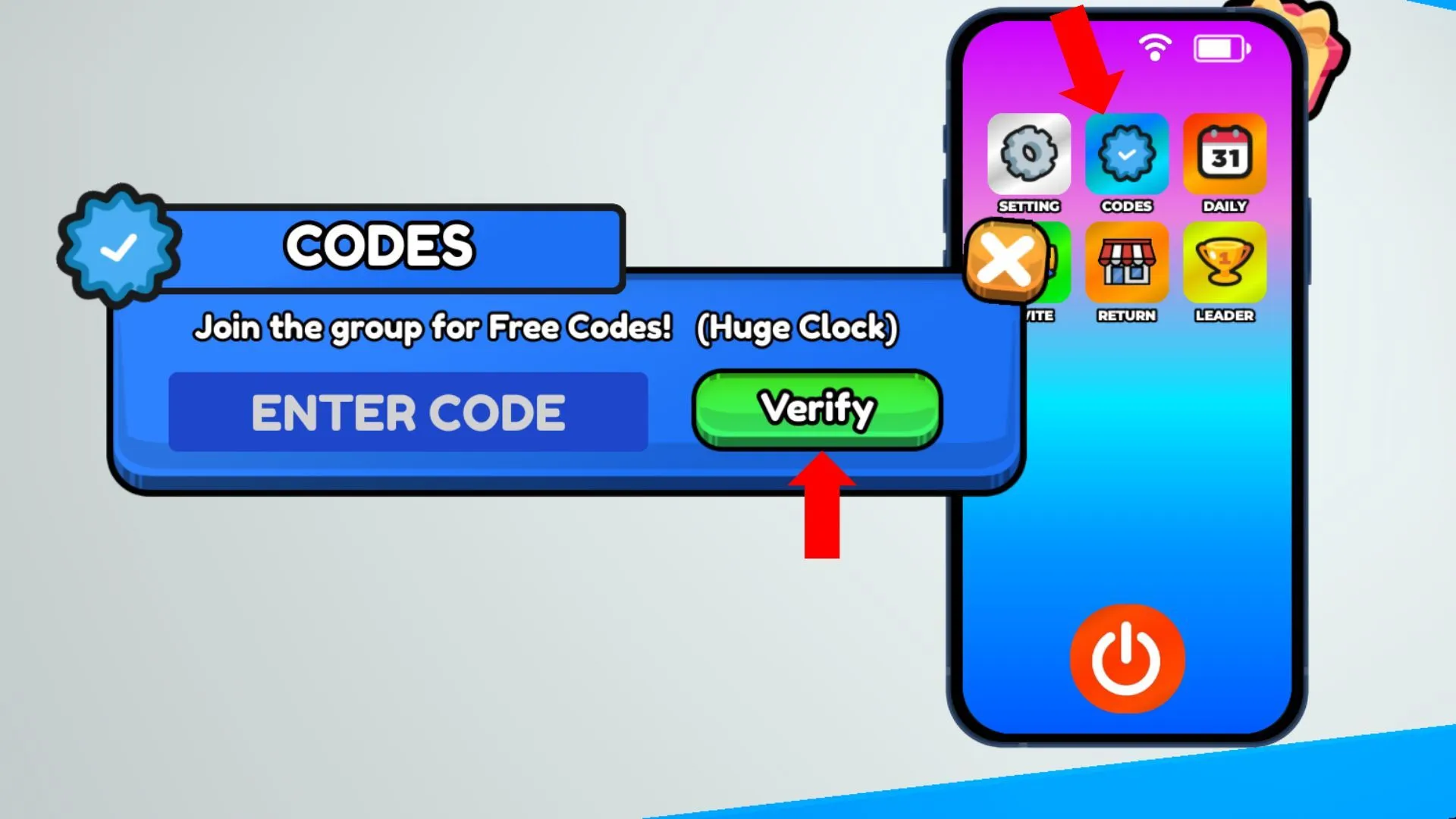 Finish the tutorial to access the code redemption system (Image via Roblox)