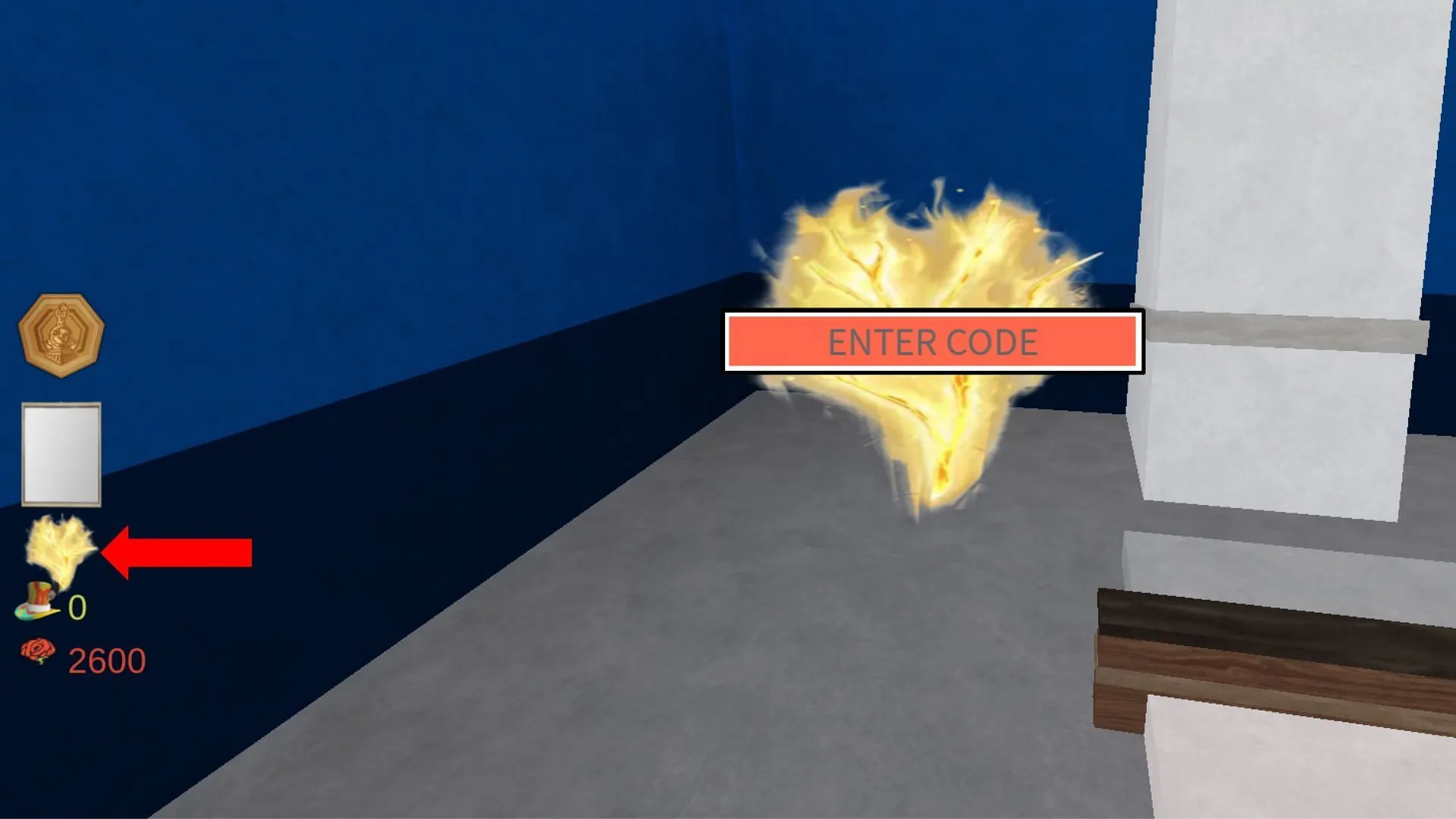 Easily obtain Lunacy by redeeming codes (Image via Roblox)