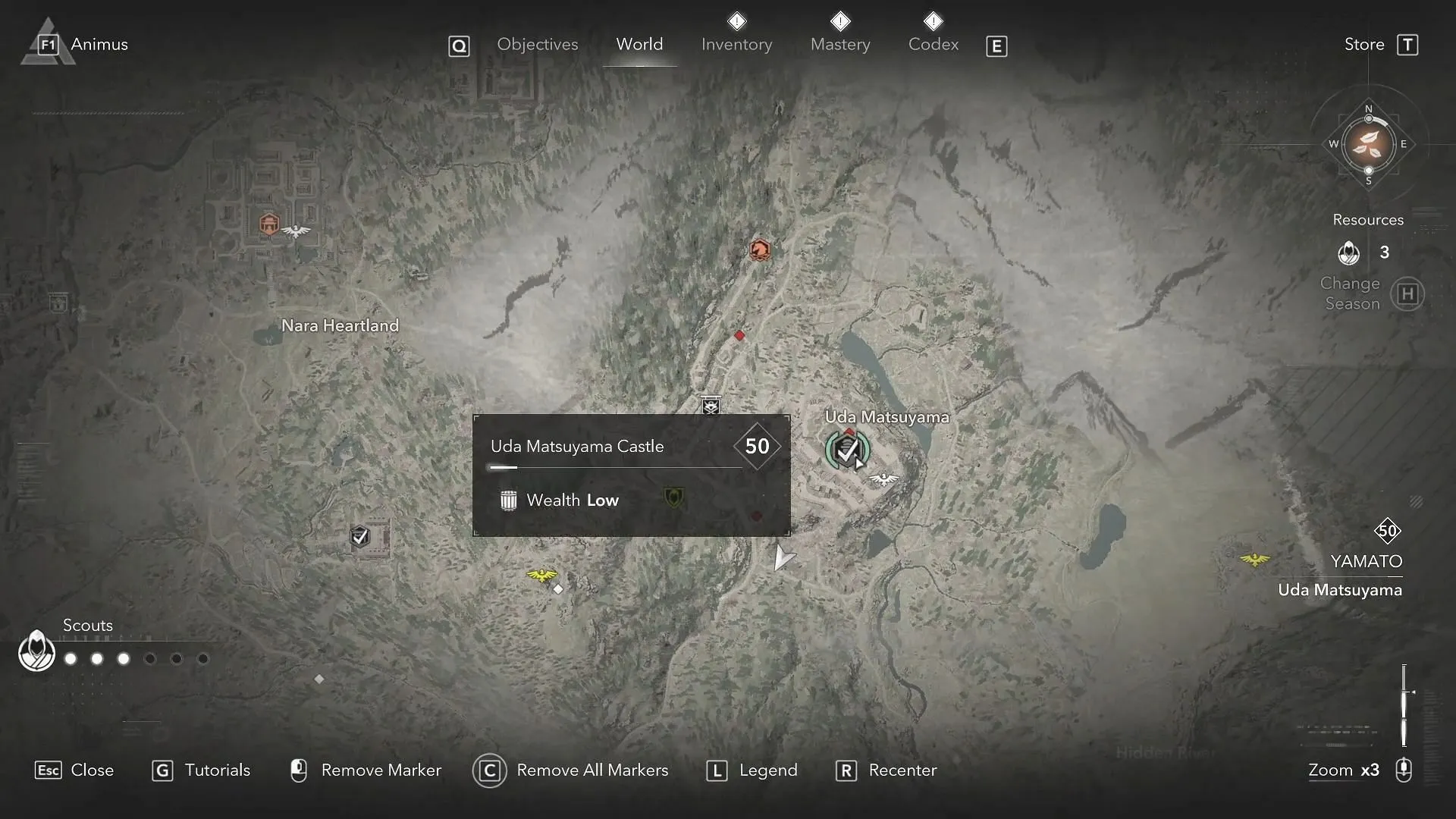 The Uda Matsuyama castle (Image via Ubisoft || YouTube/@SimpleGuides89)