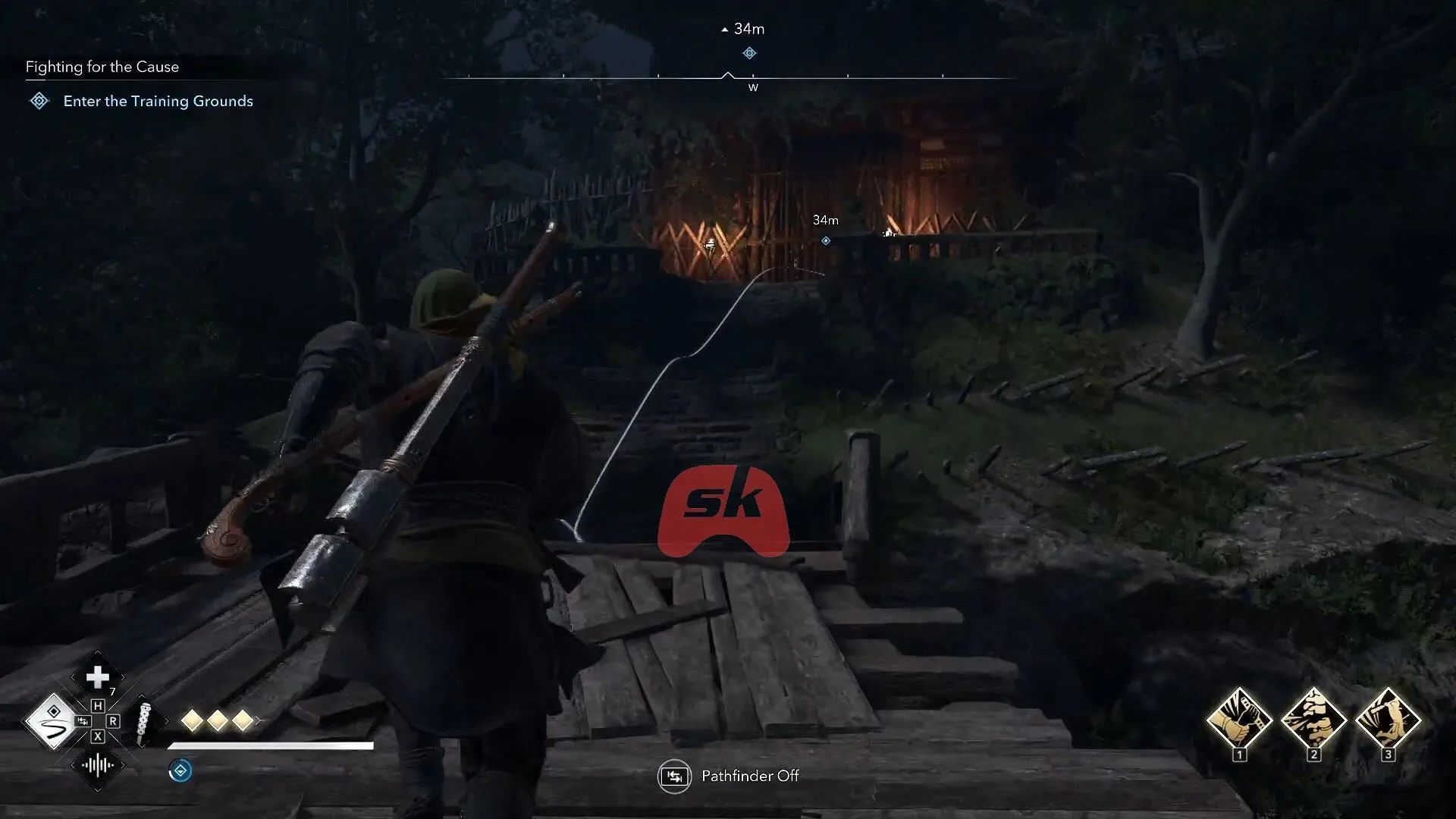 Approaching the Training Grounds in Assassin's Creed Shadows